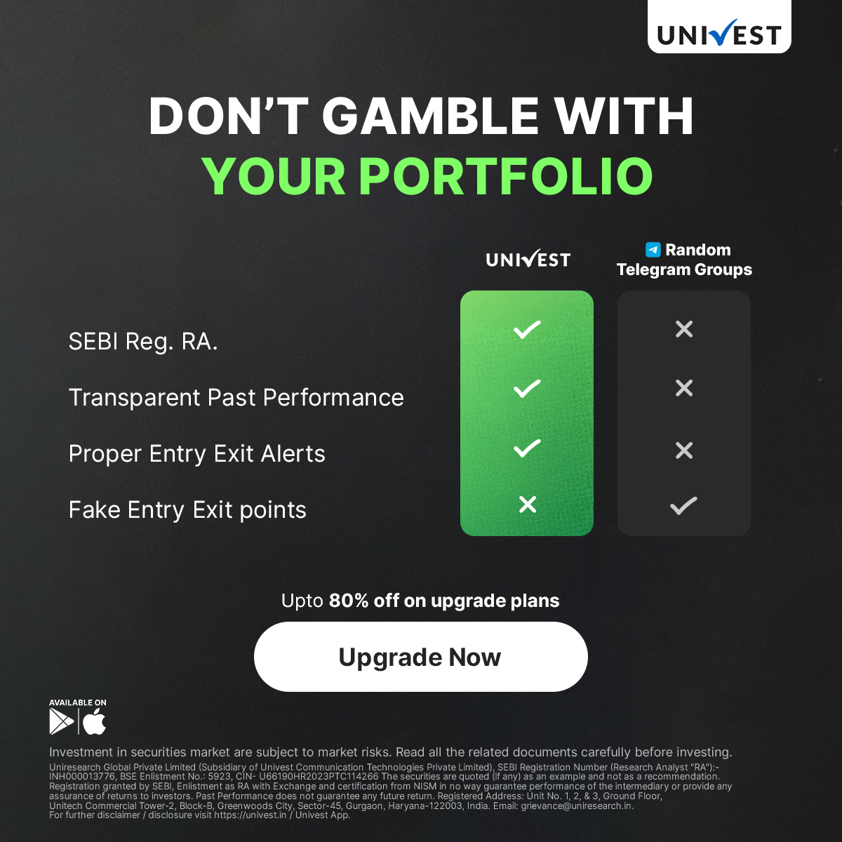 Univest.in Facebook ad