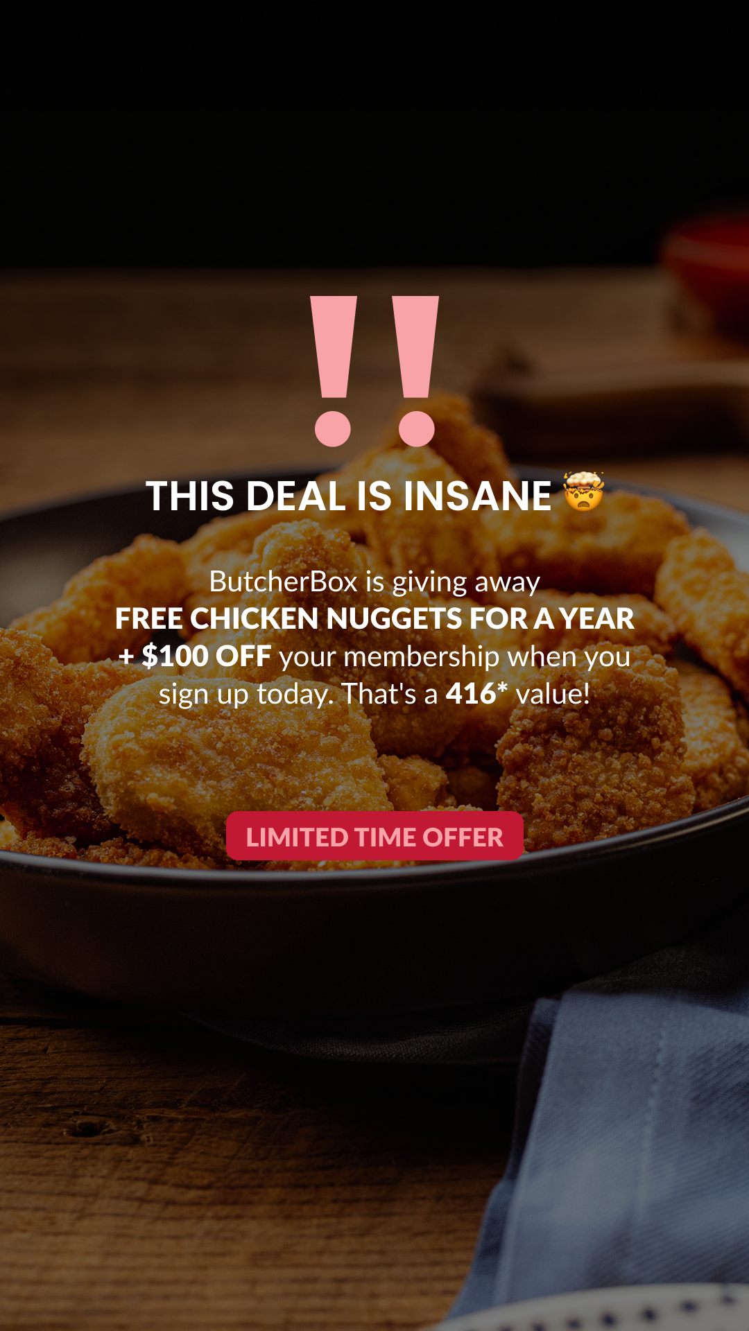 ButcherBox Facebook ad