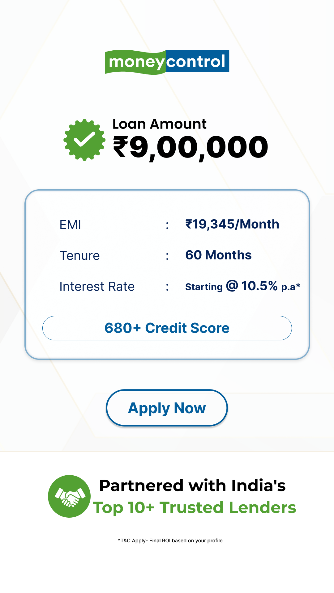 Instant Loans by Moneycontrol Facebook ad