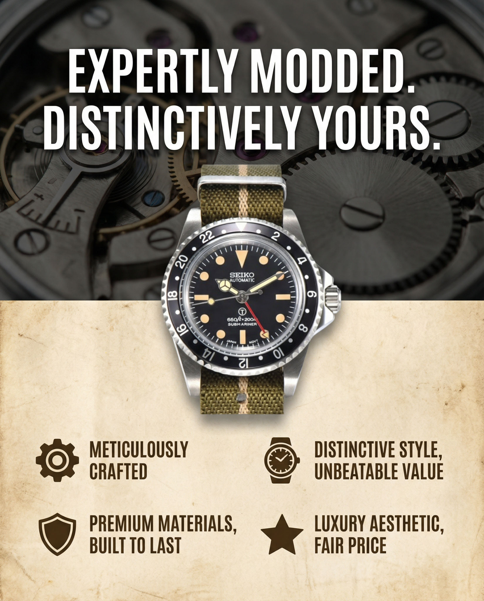 Zjani mods Facebook ad: Limited Edition GMT Watch, Selling Fast!