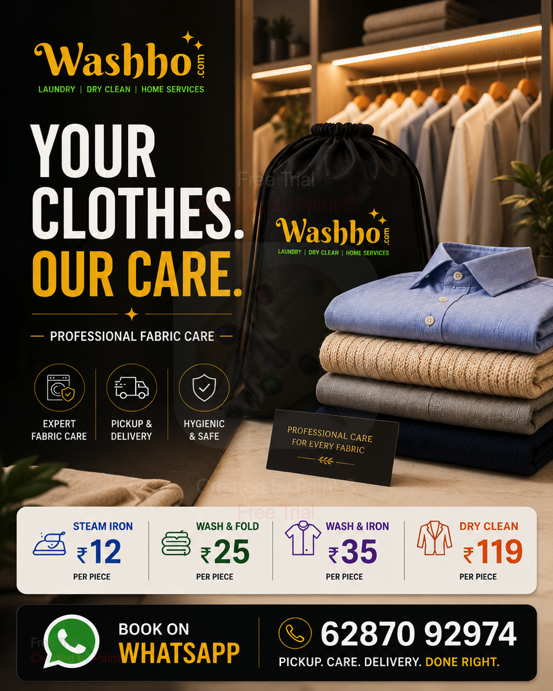 Washho - On Demand Service Facebook ad