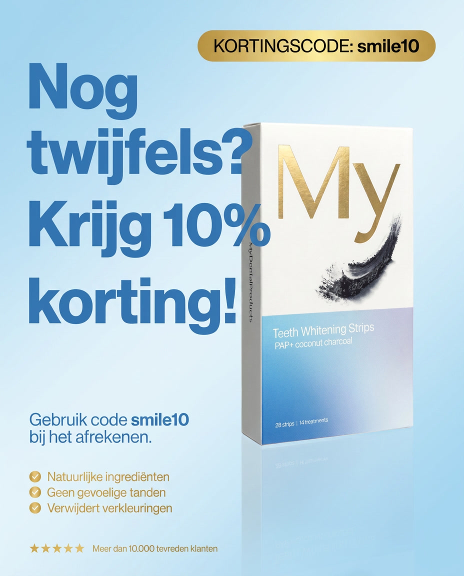Mydentalproducts Facebook ad: Smile10 voor extra -10%