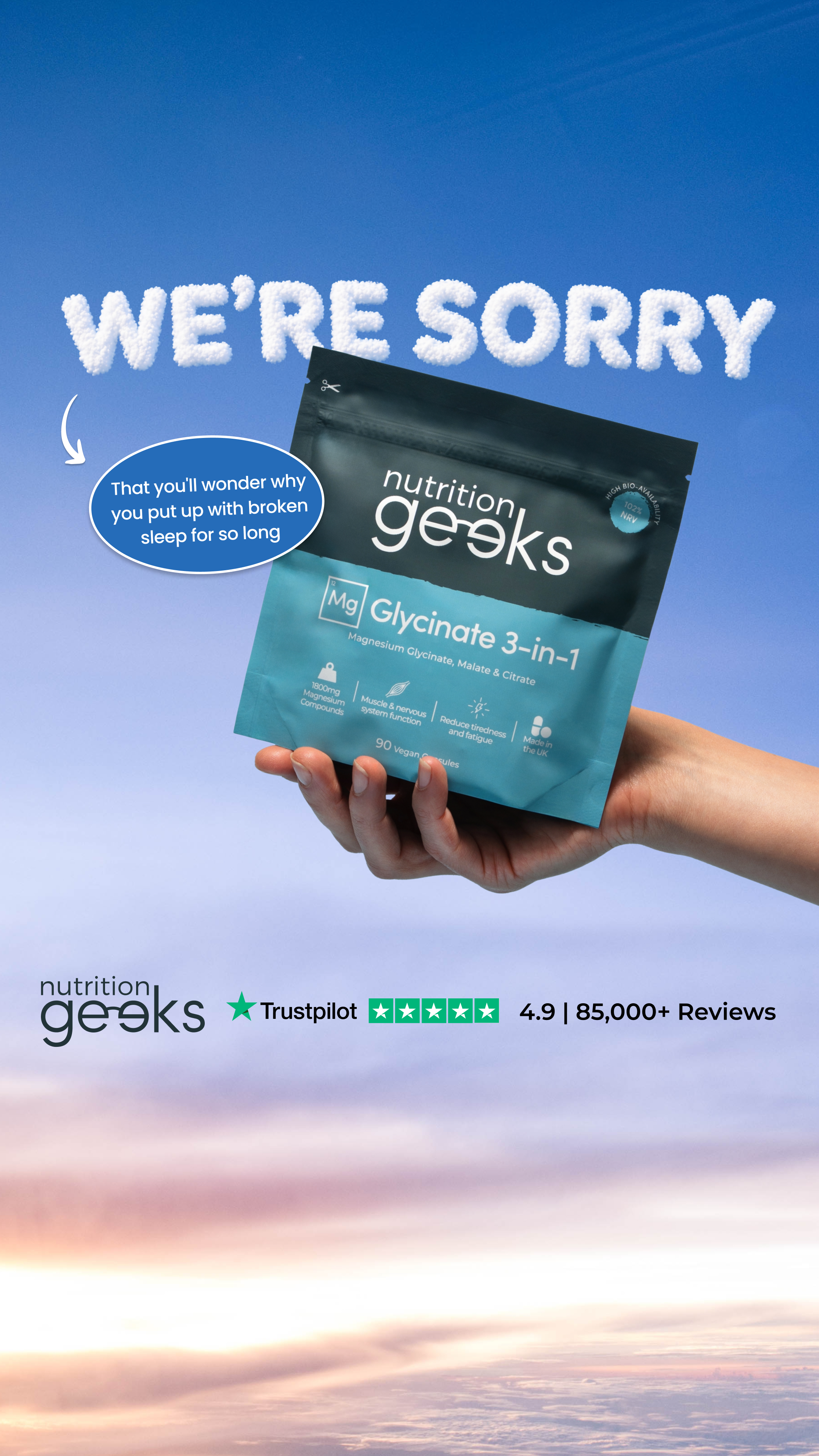 Nutrition Geeks Facebook ad