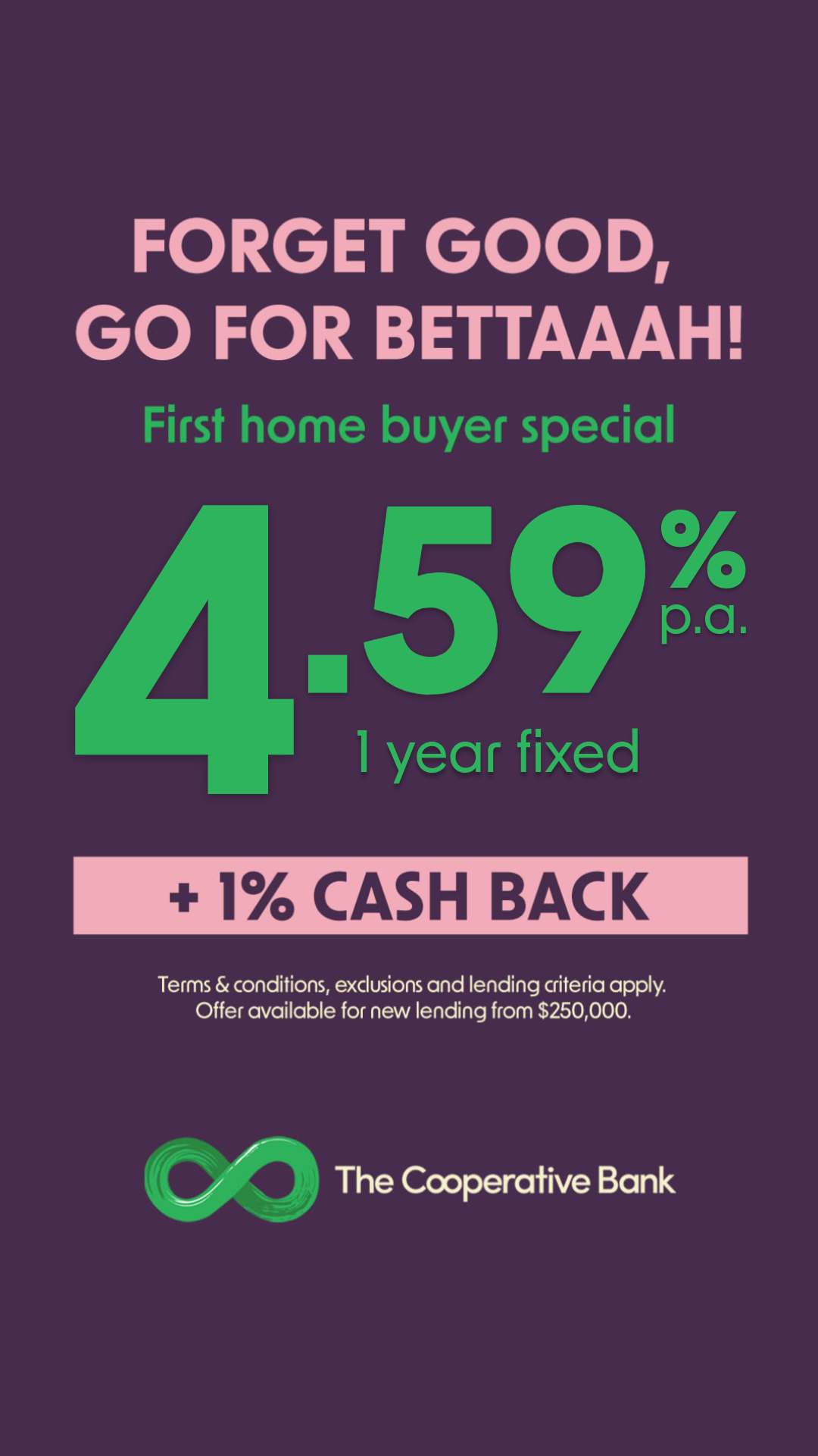The Co-operative Bank NZ Facebook ad