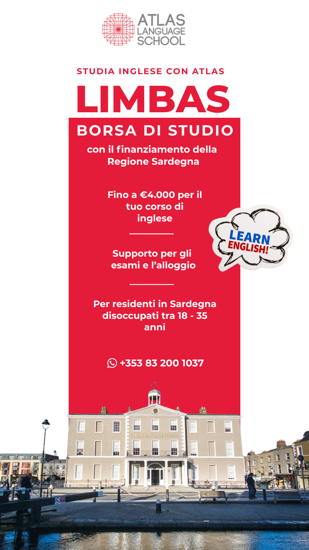 Atlas Language School Facebook ad
