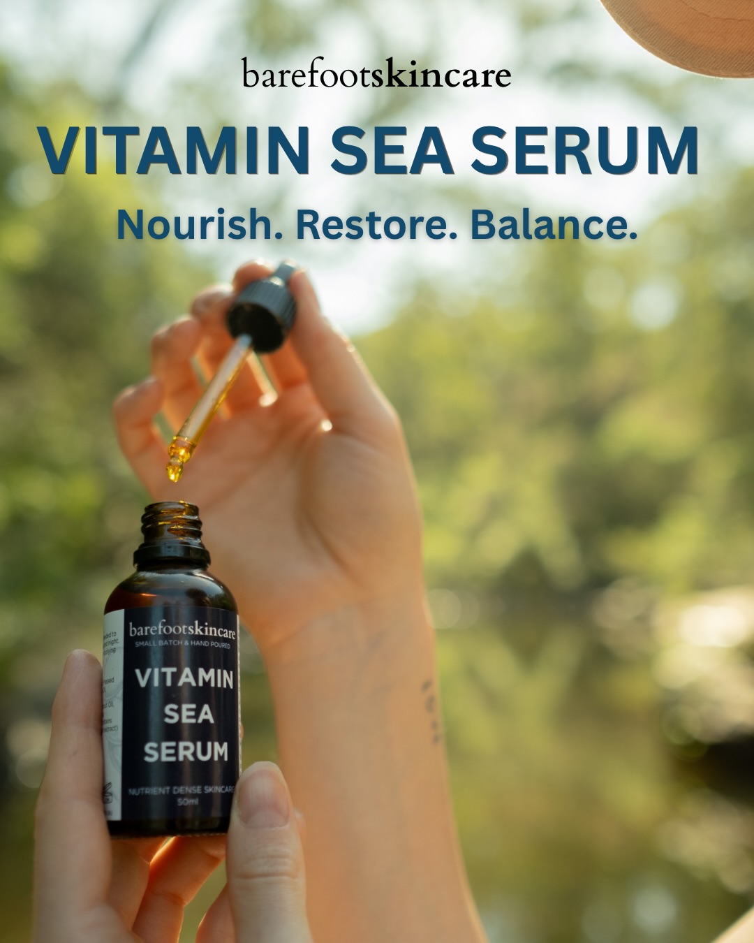 Barefoot Skincare Co Facebook ad