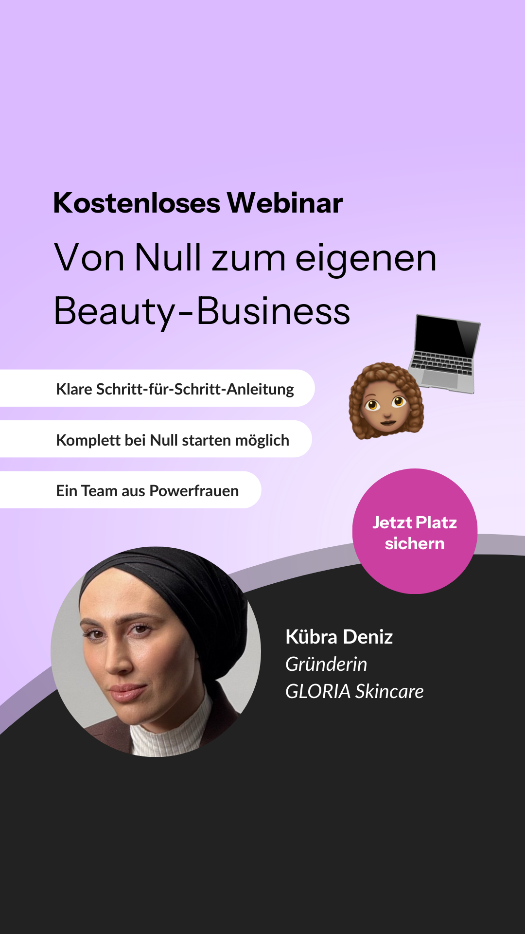 Gloria Skincare Facebook ad: Mit Beauty endlich auch Geld verdienen?