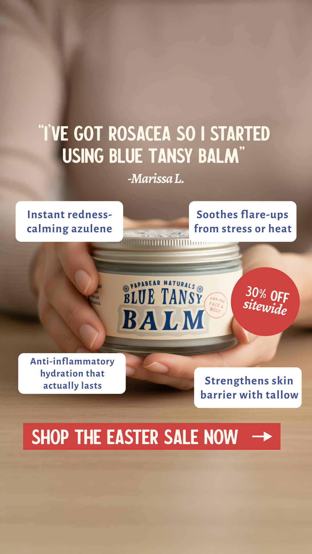 Papabear Naturals Facebook ad