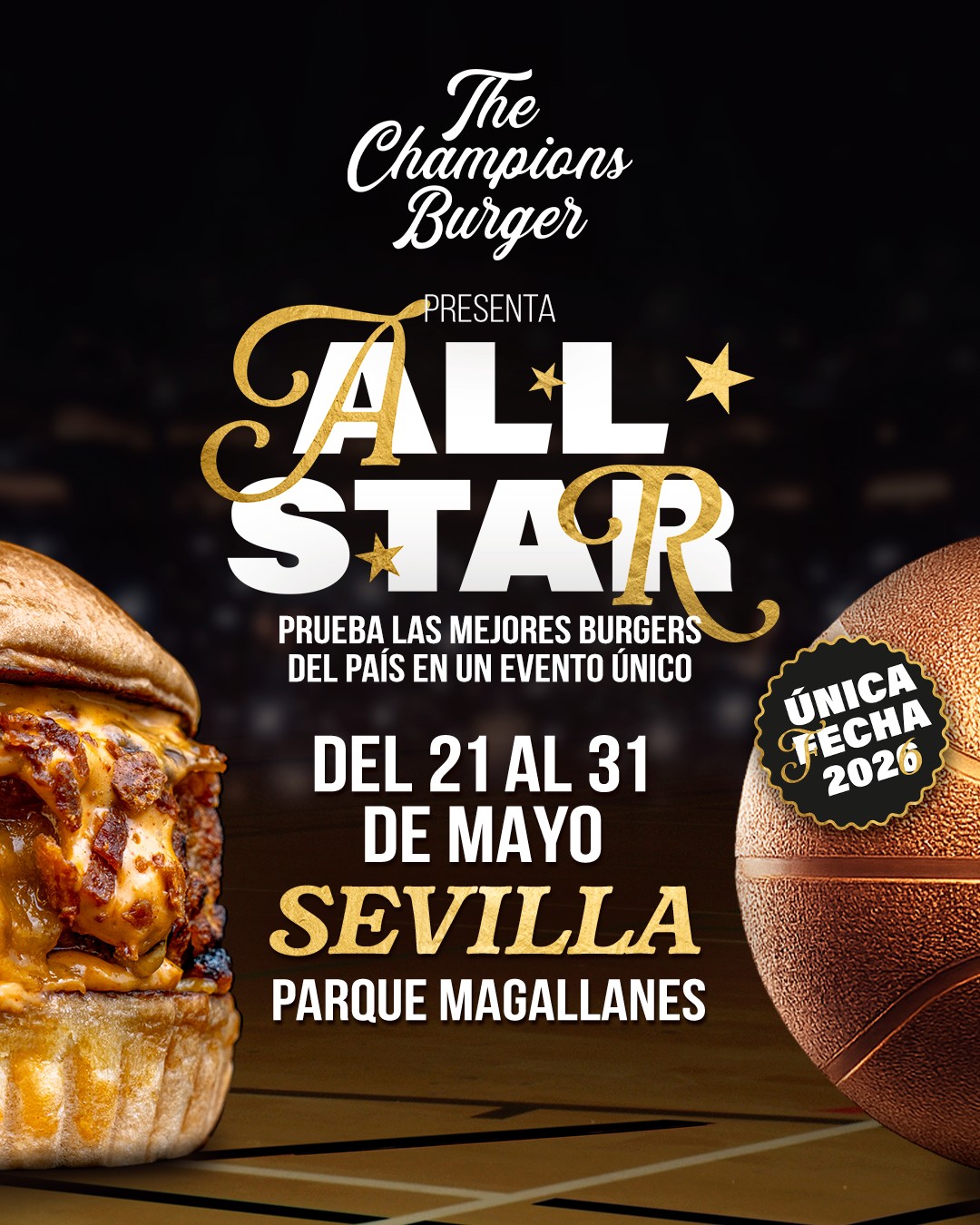 The Champions Burger Facebook ad