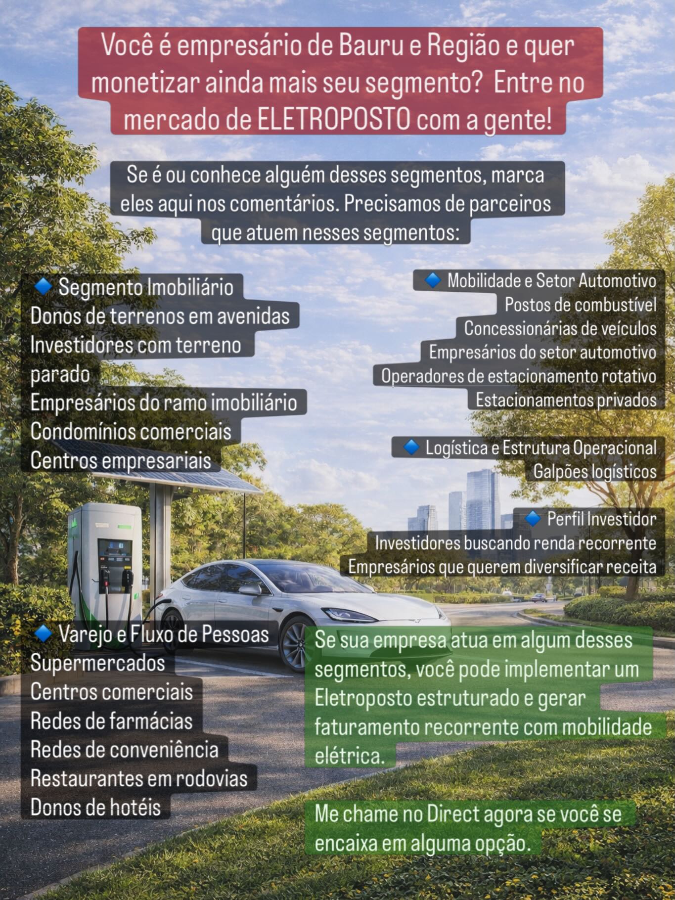 VIP Charger Facebook ad: Eu tenho investidores e empresários querendo entrar no…