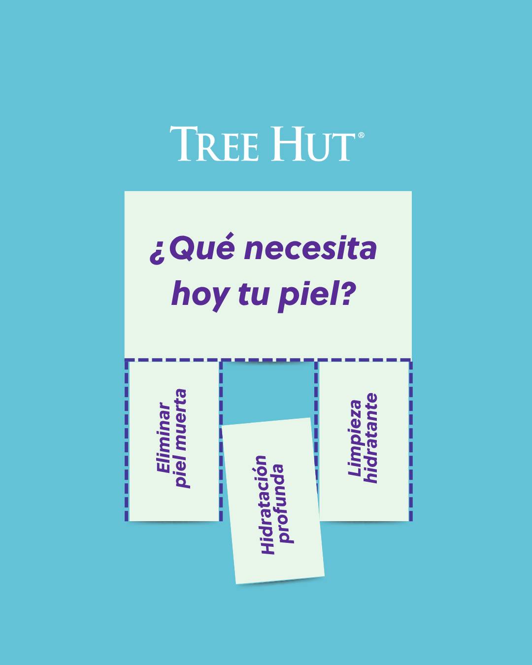 Tree Hut Ecuador Facebook ad: Tu piel habla, y en Tree Hut tenemos…