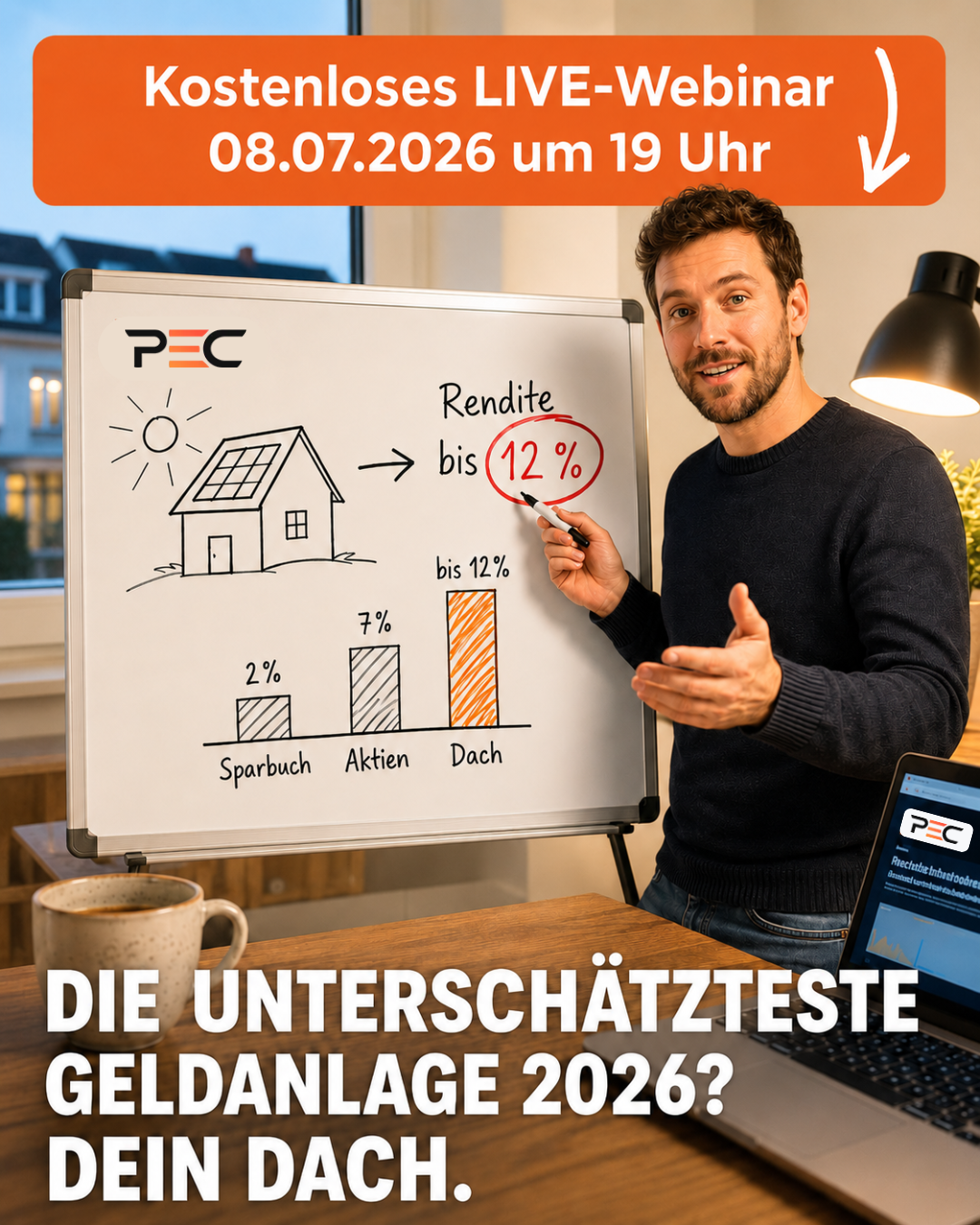 PEC - Professional Energy Consulting Facebook ad: Jetzt zum Online Webinar anmelden