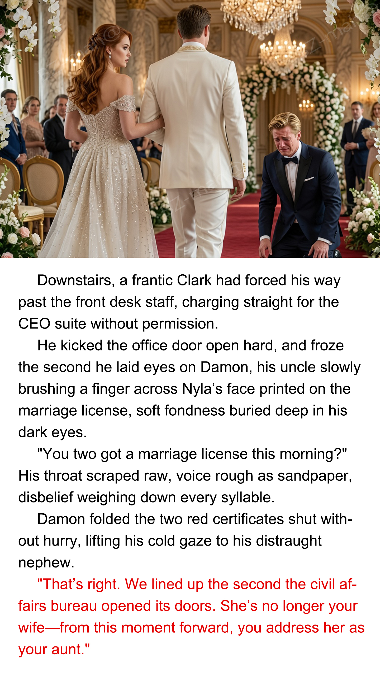 Romance Novel Facebook ad: It's amazing! Click to read now!