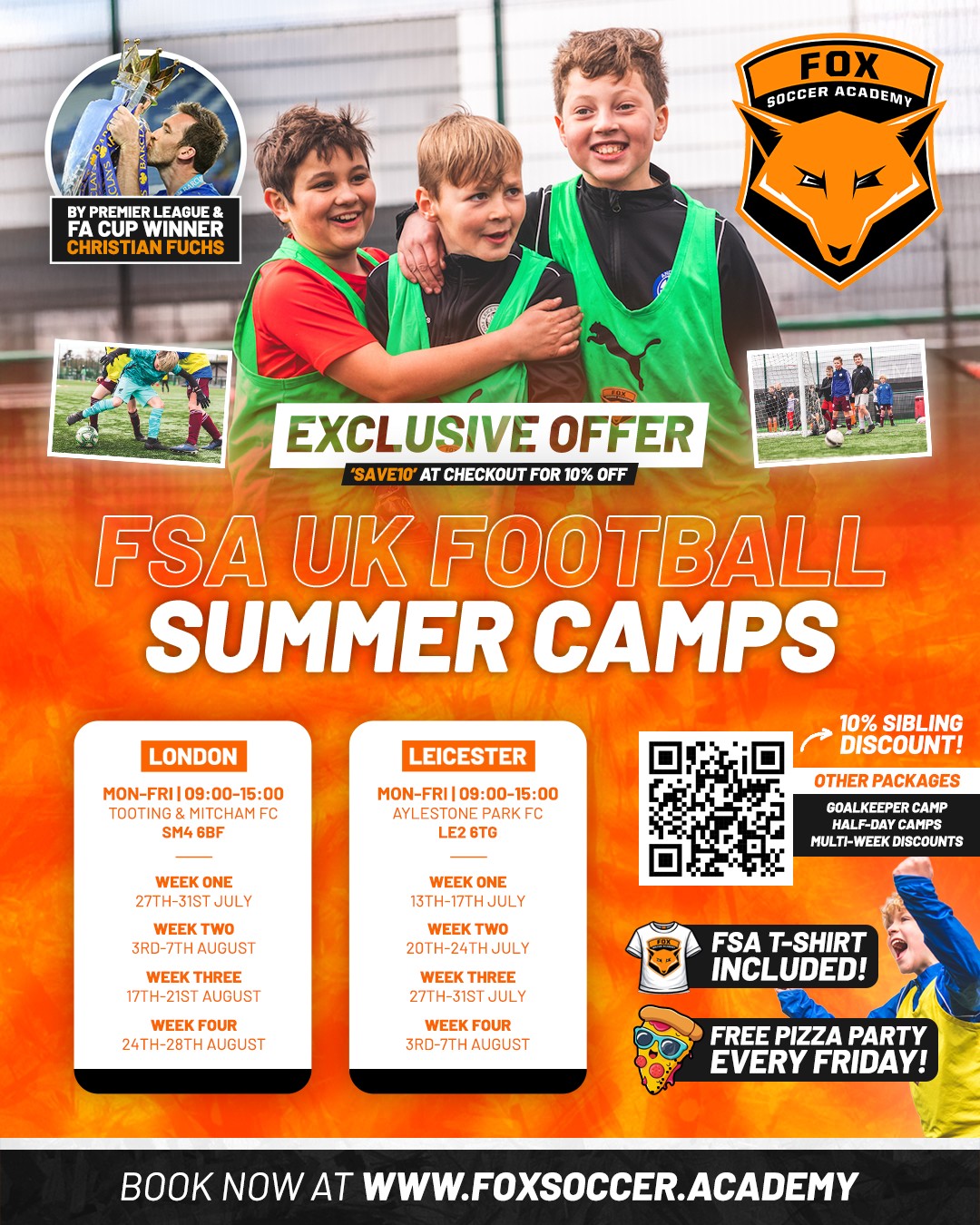 Fox Soccer Academy UK Facebook ad: CAMPS | Fox Soccer Academy UK