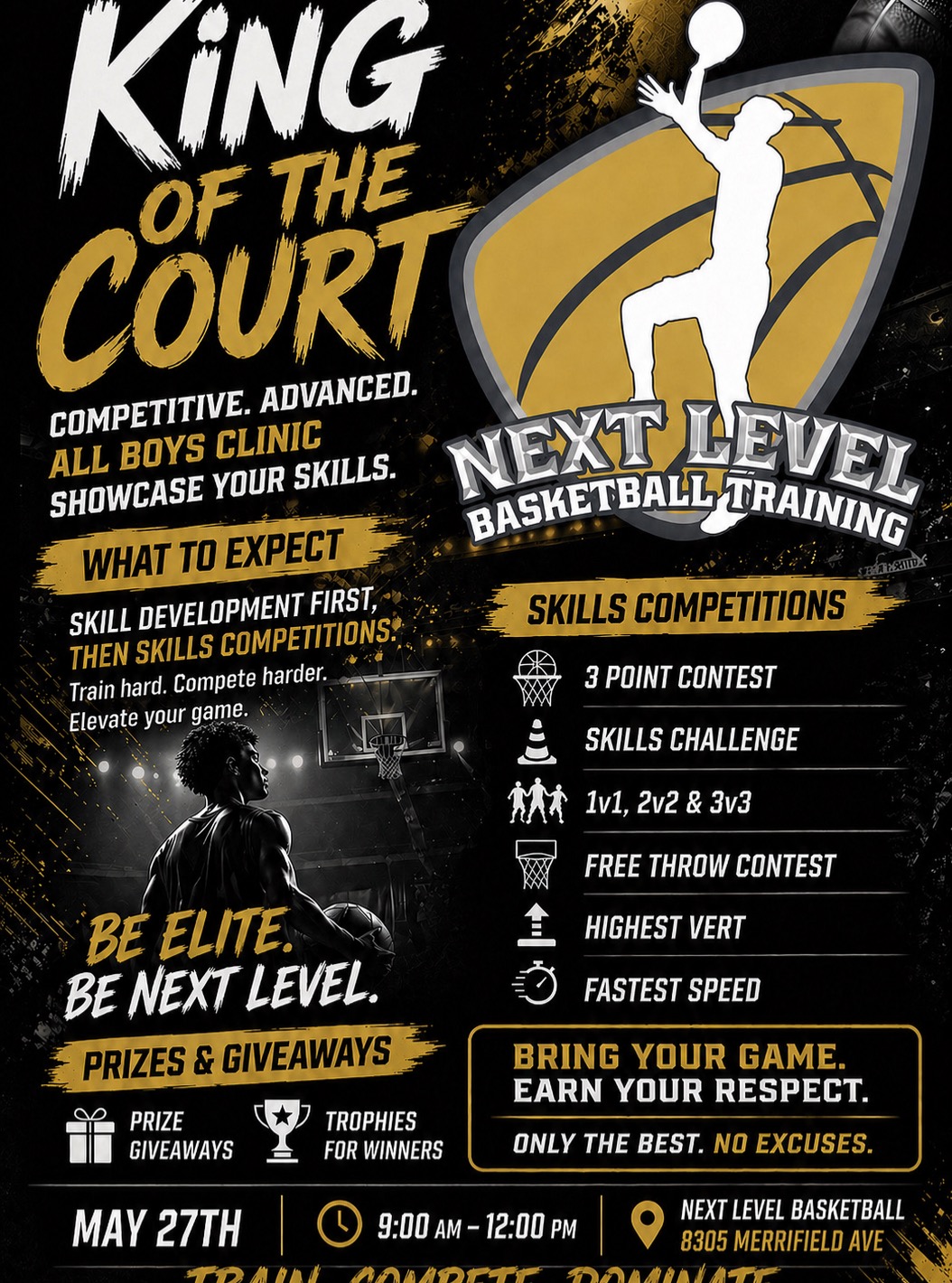 Next Level Basketball Training Facebook ad: There is no school on May 25 and…