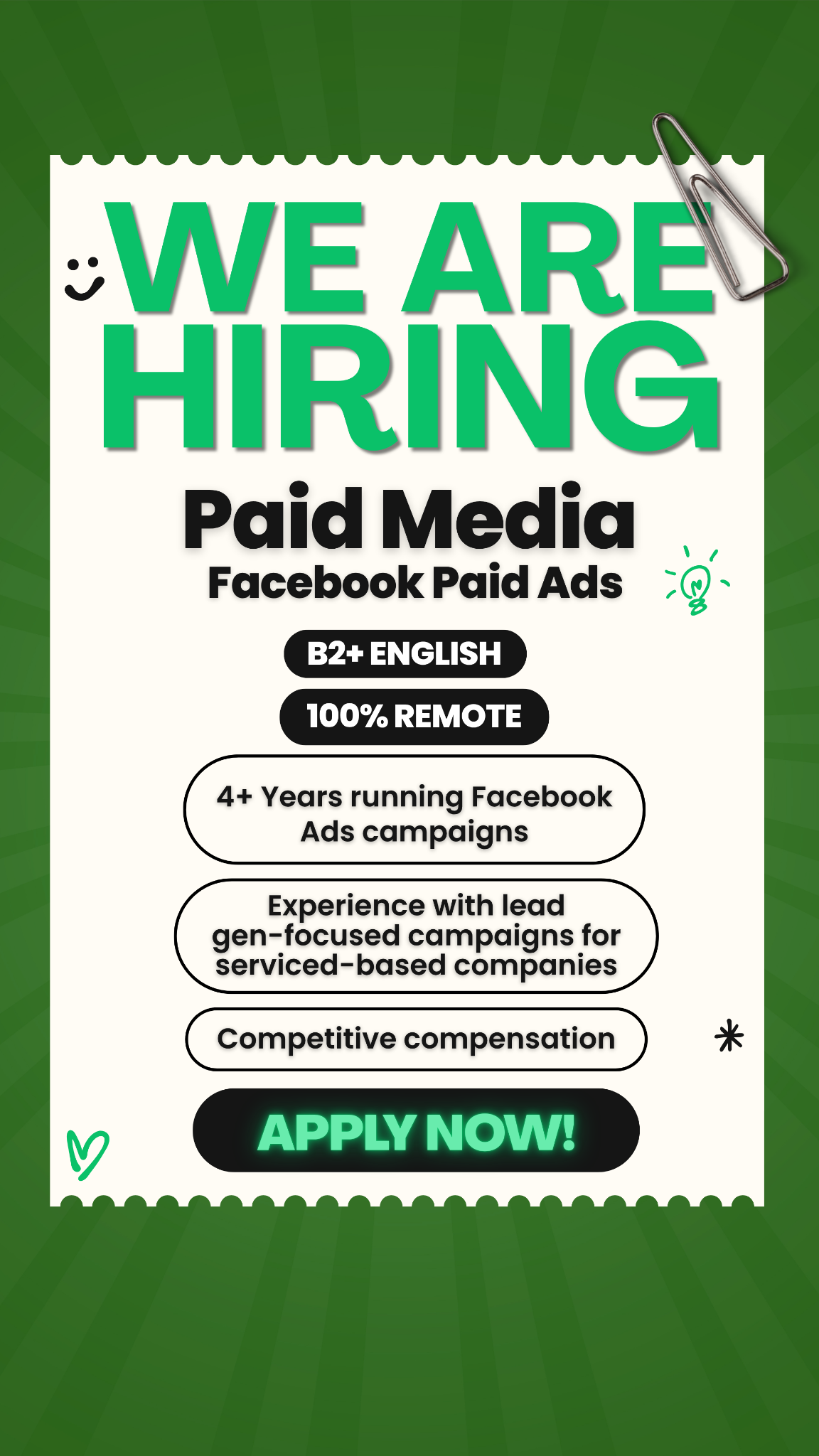 GoStaffy Facebook ad