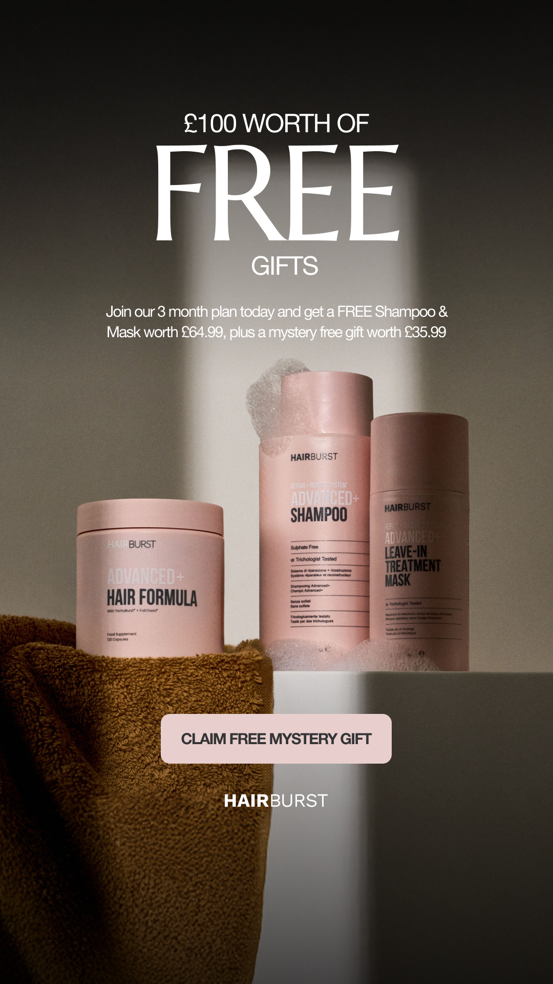 Hairburst Facebook ad