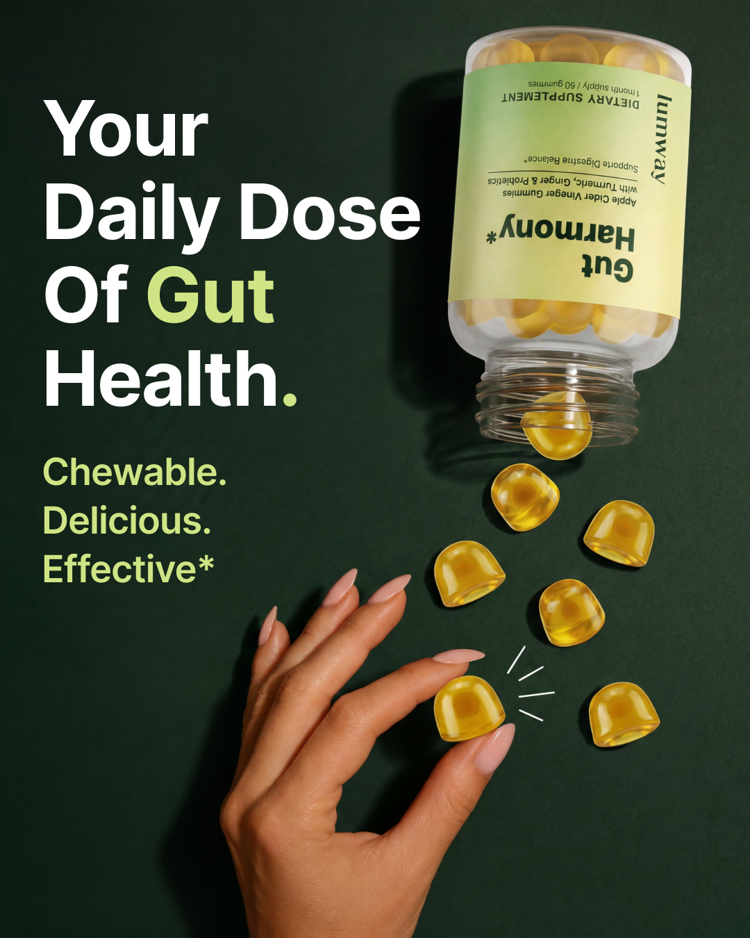 Lumway Facebook ad: Don’t Settle for Heavy Stomach & Bloating After Meals