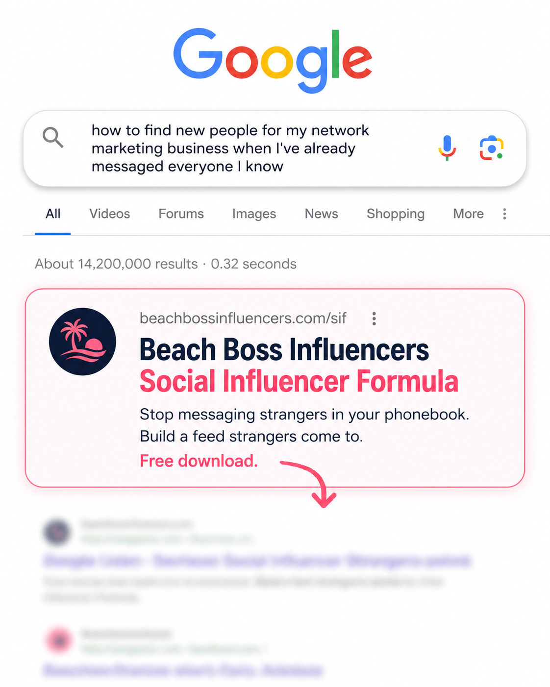 Beach Boss Influencers Facebook ad