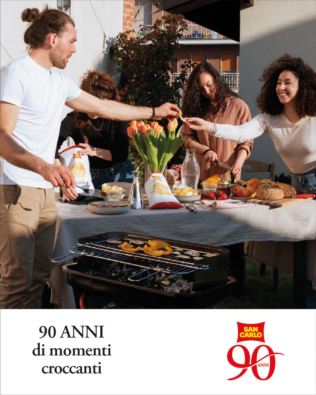 San Carlo Facebook ad: Ci piace pensare di avervi accompagnato con gusto…