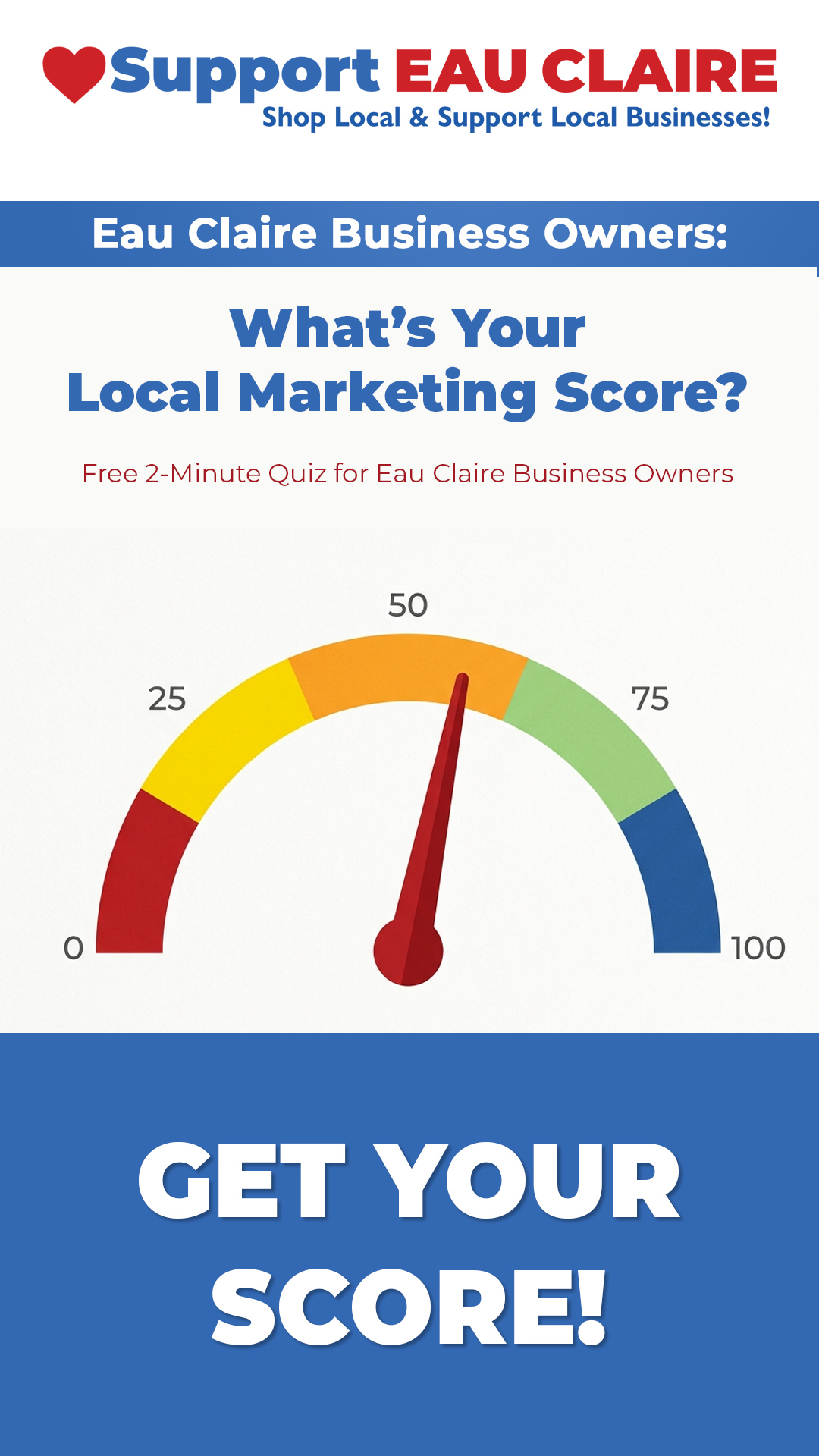 Support Eau Claire Facebook ad
