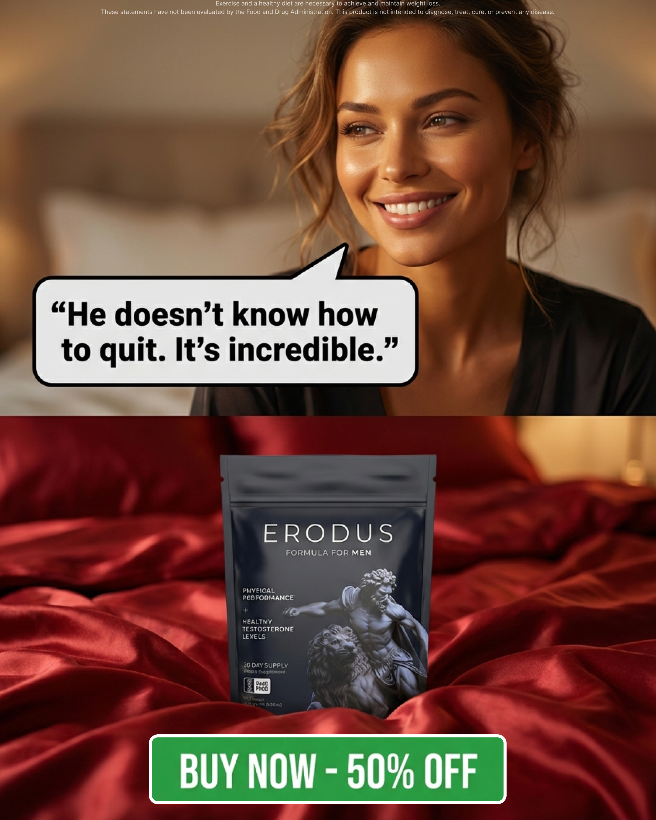 Erodus Formula For Men Facebook ad