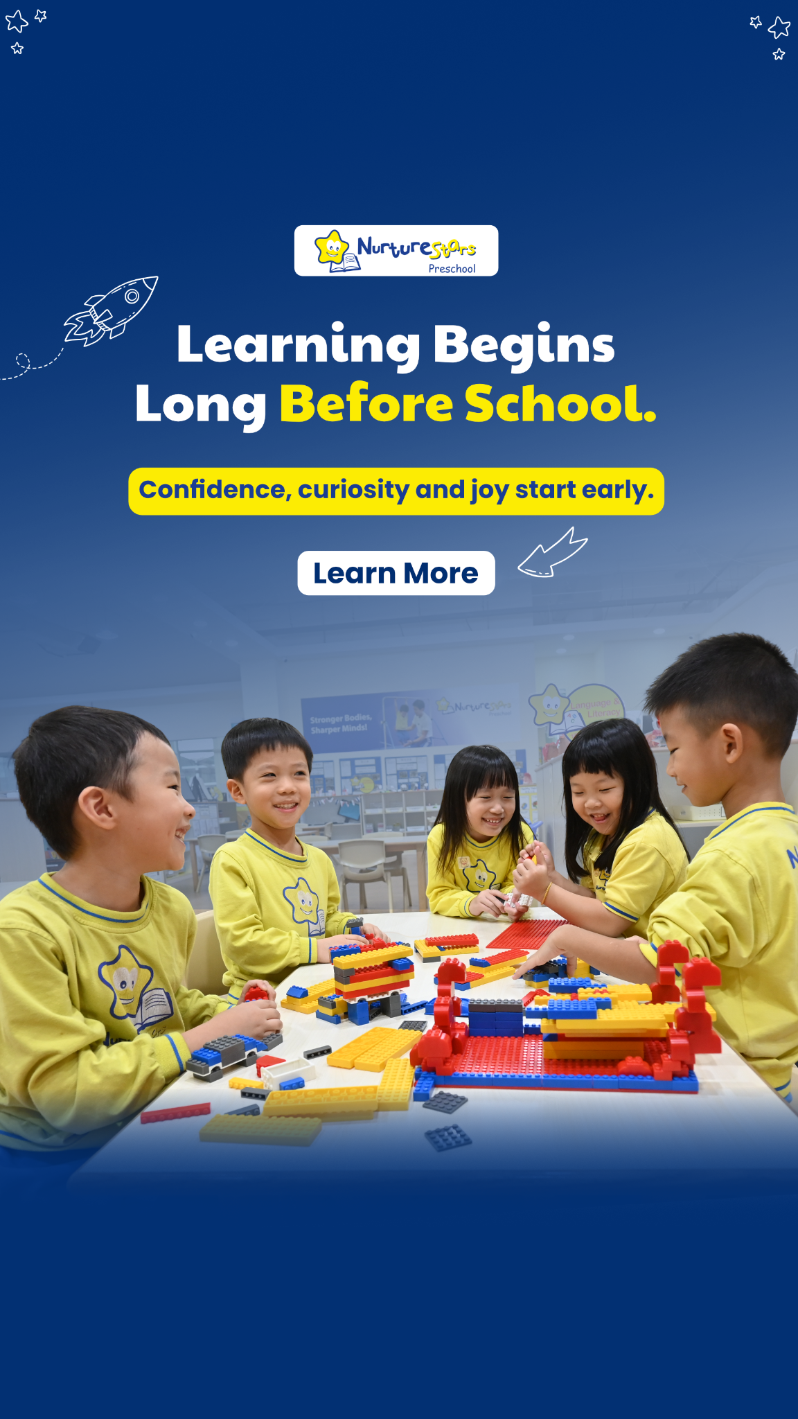 NurtureStars Preschool Facebook ad from Jan 12, 2026