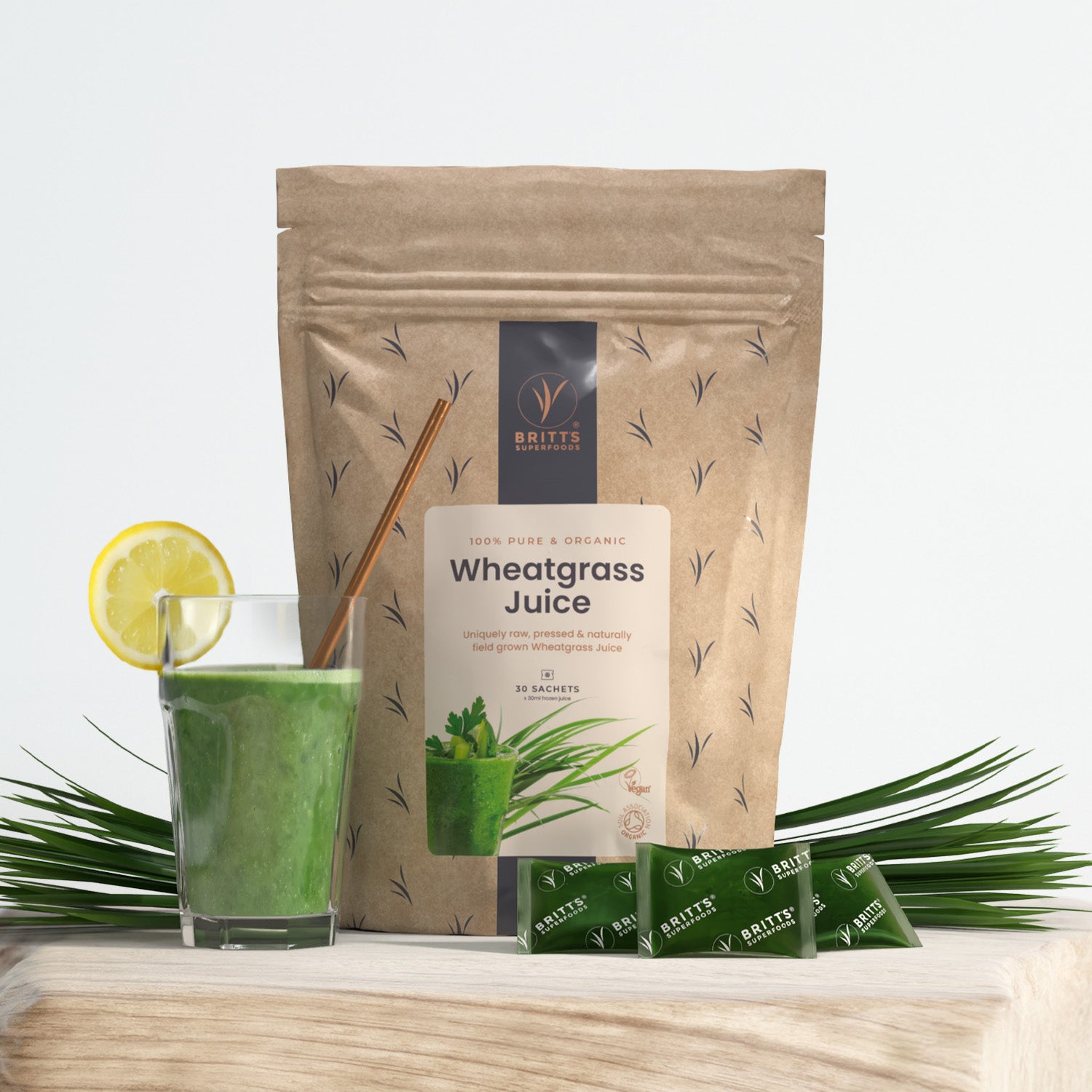 Britt's Superfoods Facebook ad: Always fresh, never powdered.