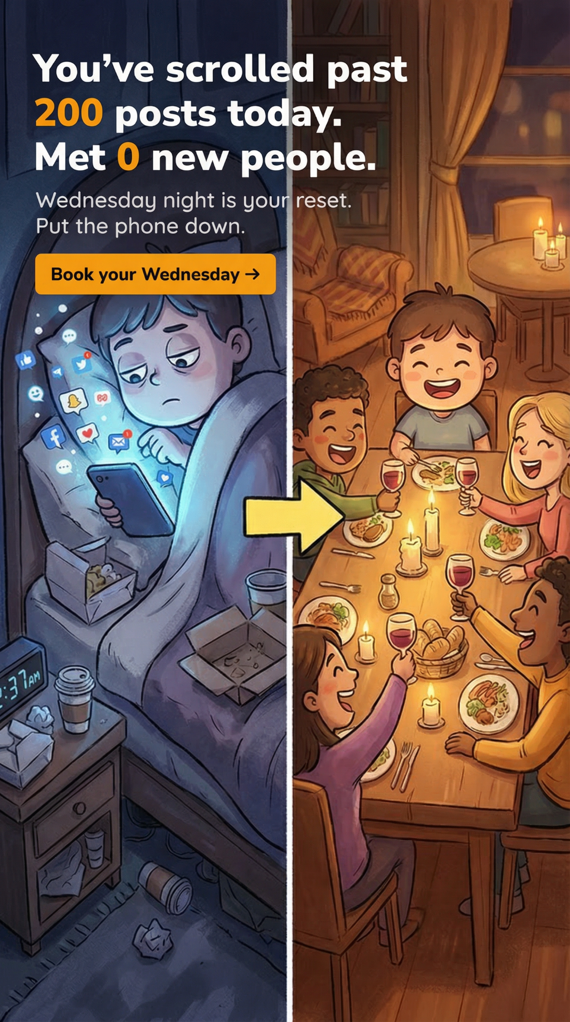 Timeleft Facebook ad