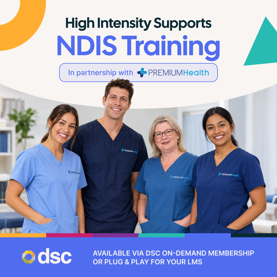 Team DSC Facebook ad: High Intensity NDIS Training