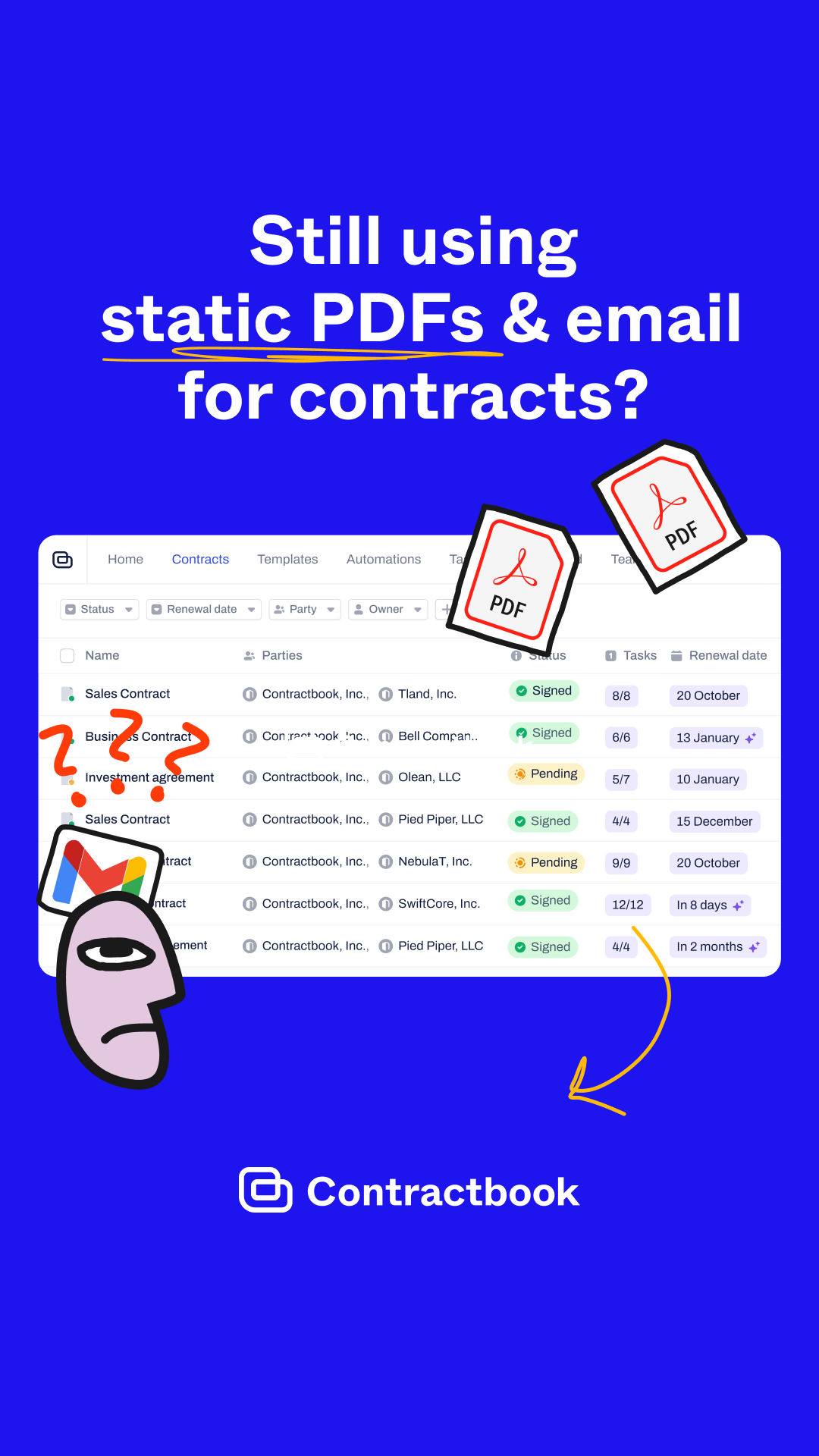 Contractbook Facebook ad
