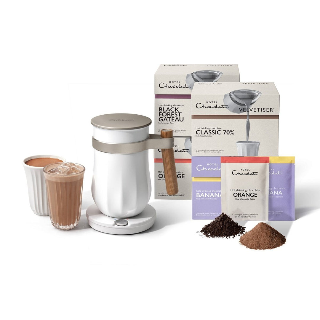 Hotel Chocolat USA Facebook ad: European style drinking chocolate at the touch of…