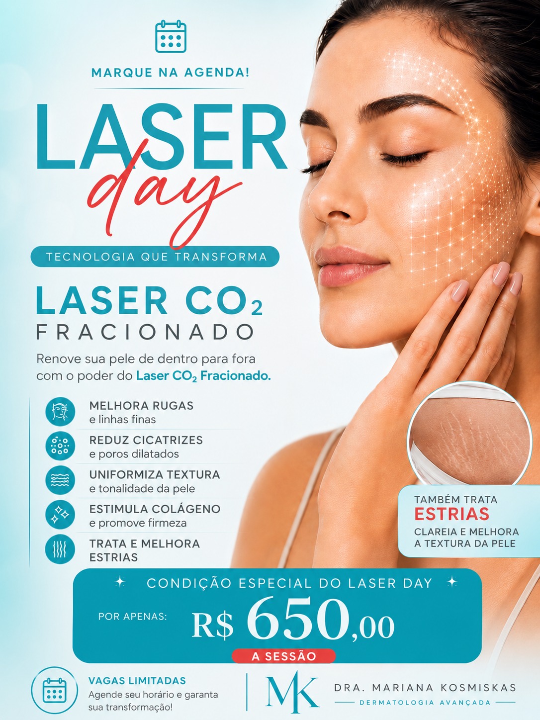 Saúde Realengo Facebook ad: Laser CO² para tratamento de ESTRIAS, RUGAS e…