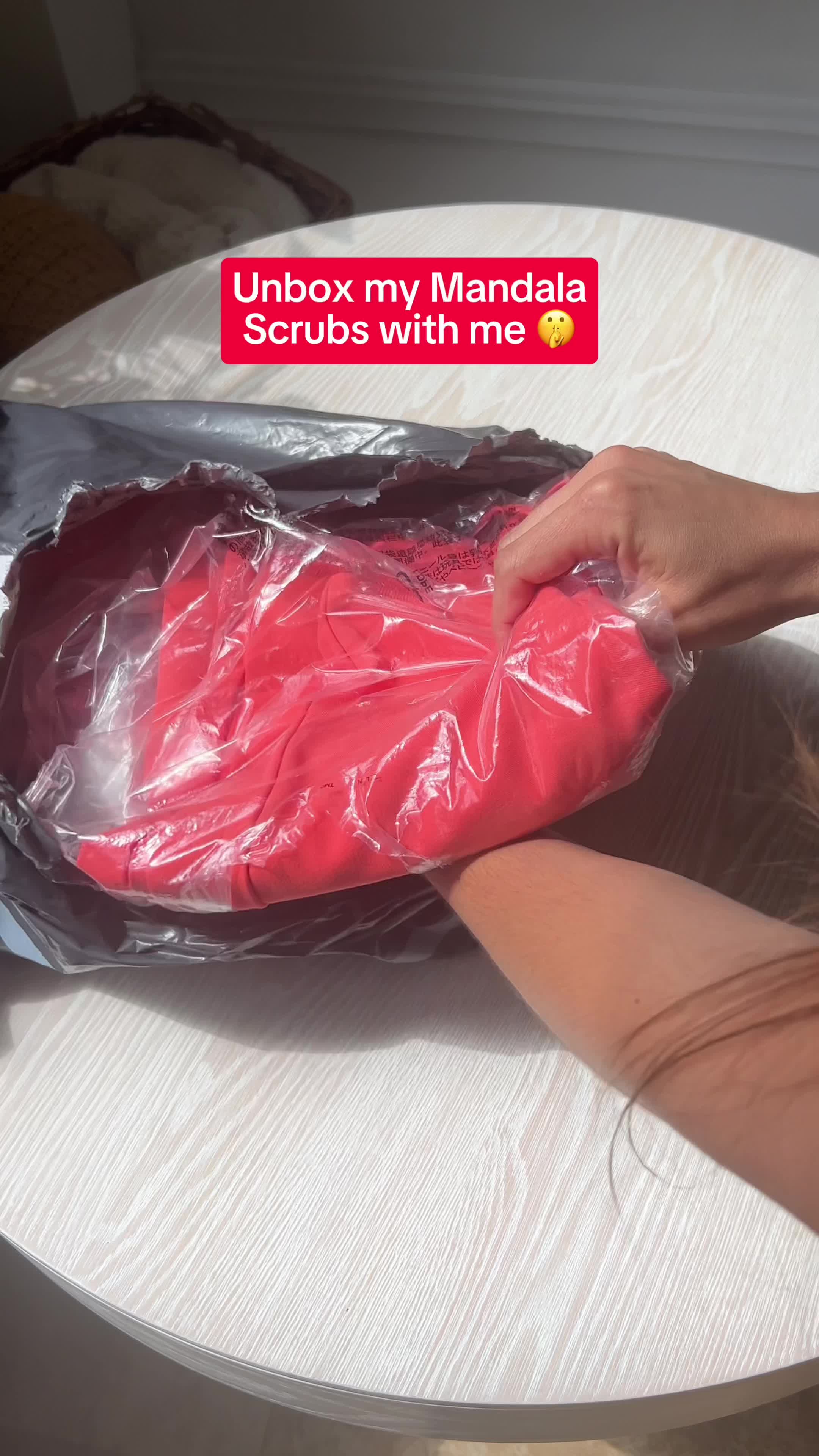 Mandala Scrubs Facebook ad: Premium Scrubs At Honest Prices.