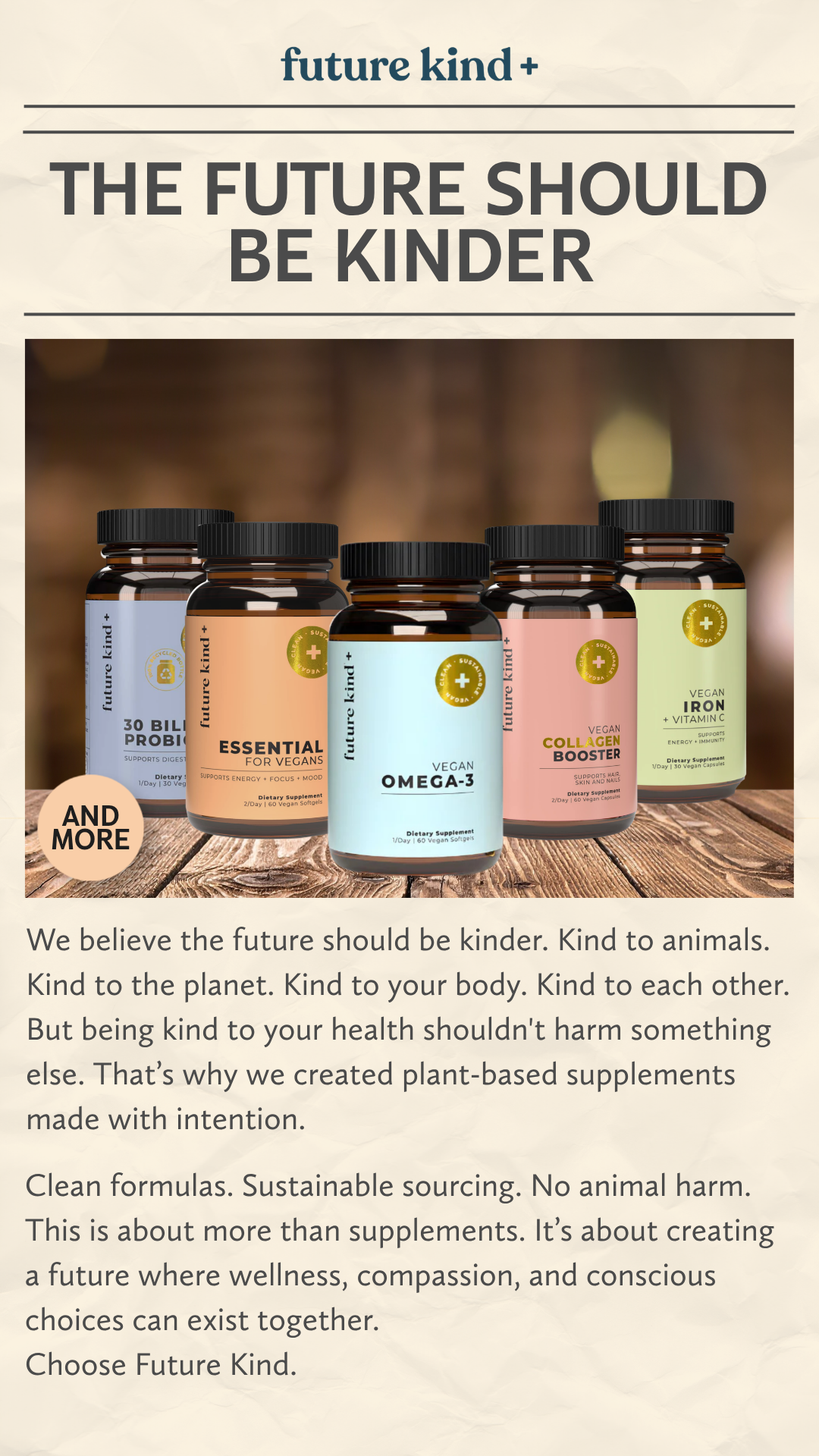 FUTURE KIND Facebook ad