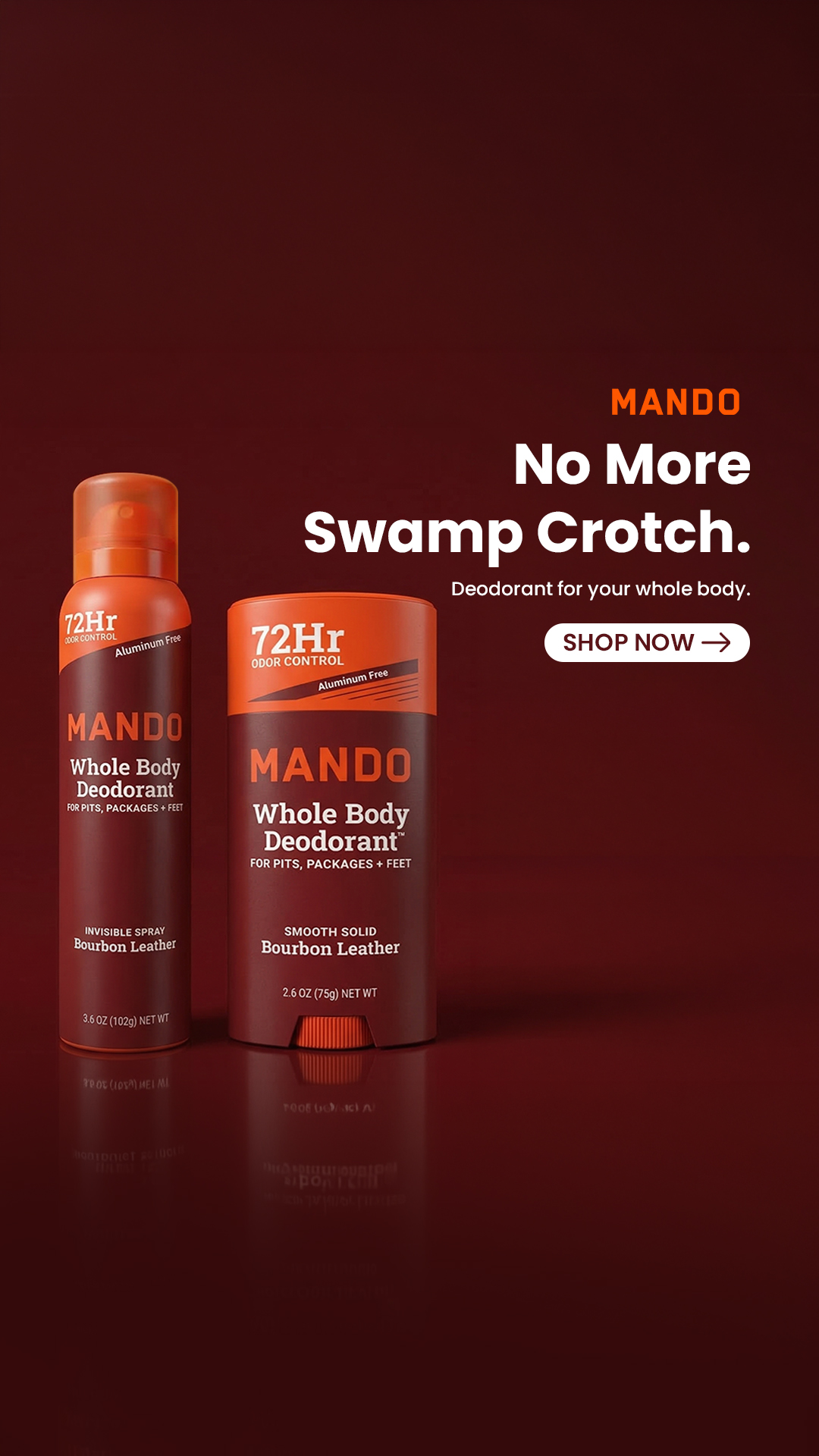 Mando Deodorant Facebook ad