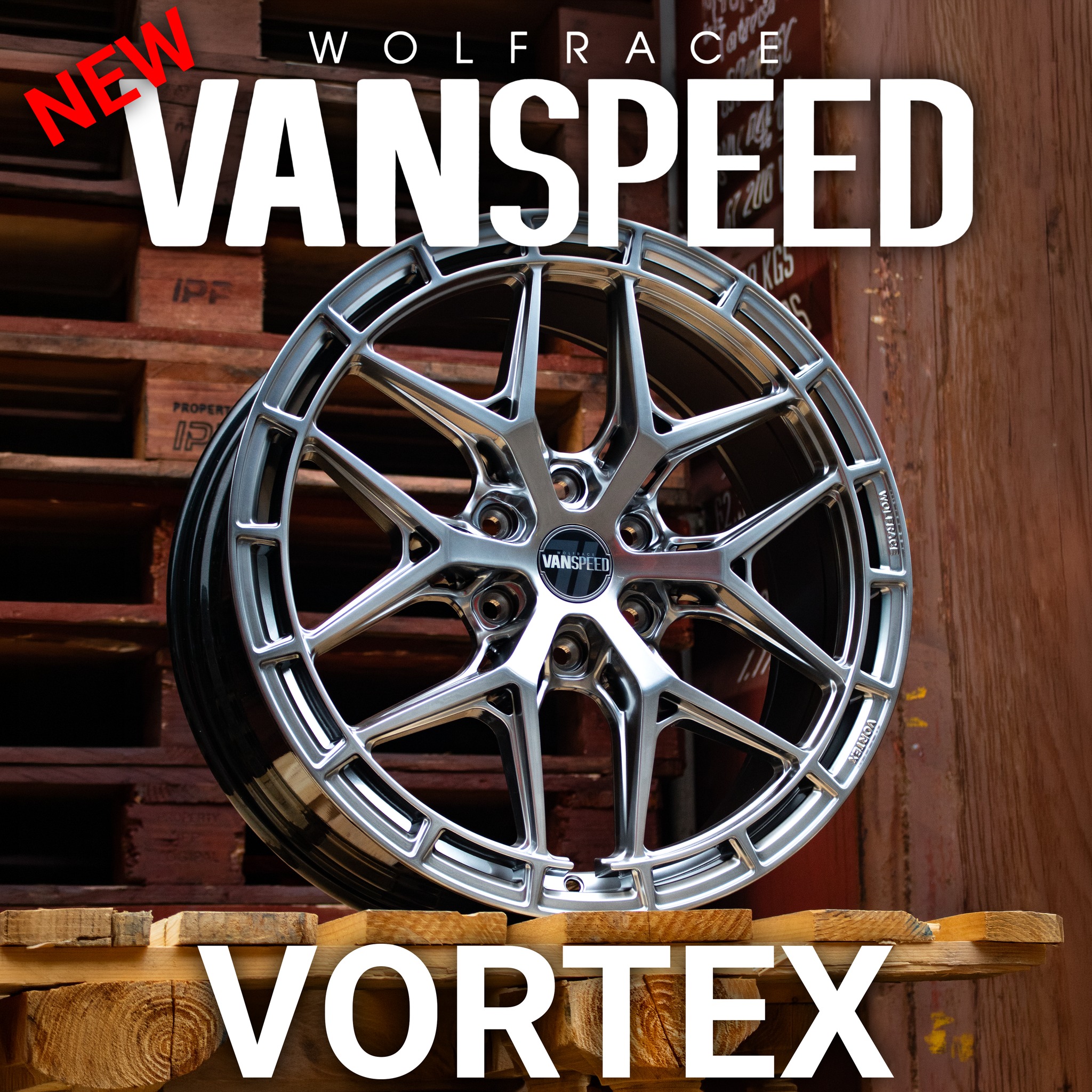 Wolfrace Alloy Wheels Facebook ad: The NEW Vanspeed Vortex Arrives Next Week!