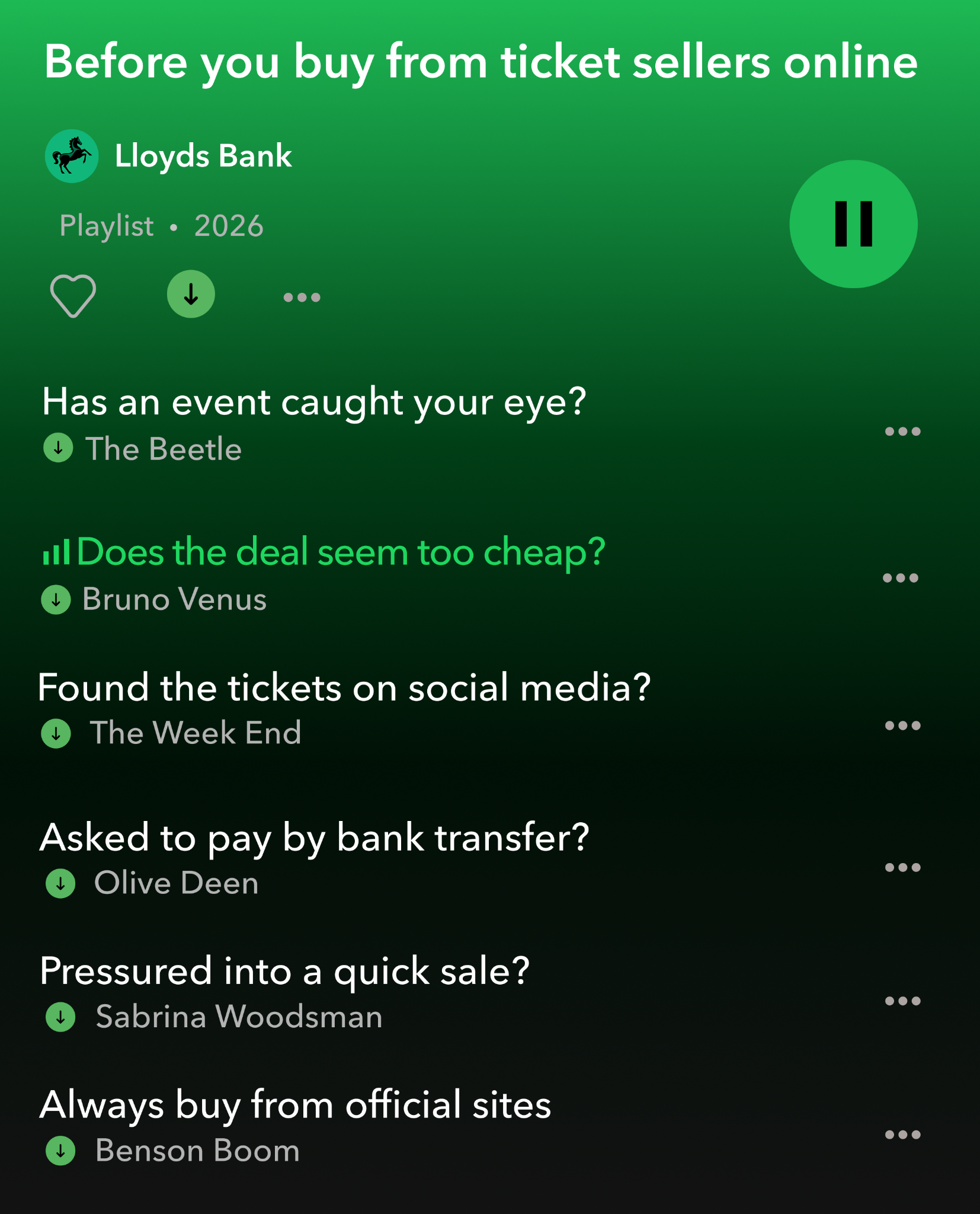 Lloyds Bank Facebook ad