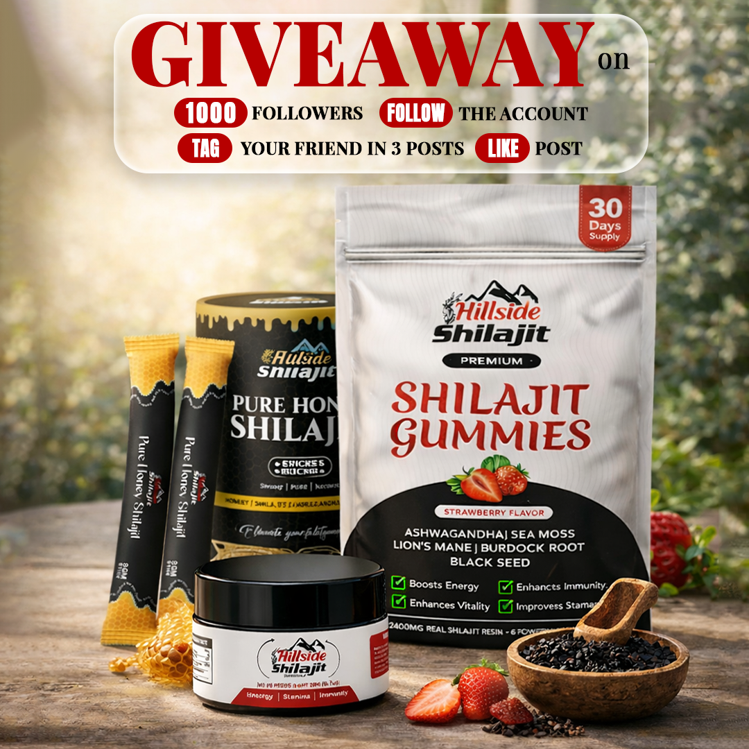 Hillside Shilajit MYS Facebook ad: Kami akan buat giveaway khas bila capai 1,000…