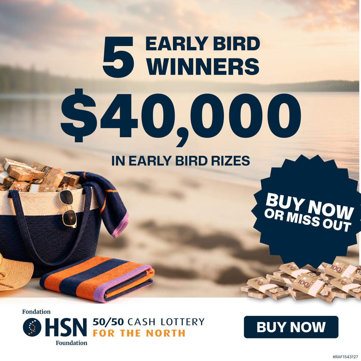 HSN 50/50 Facebook ad