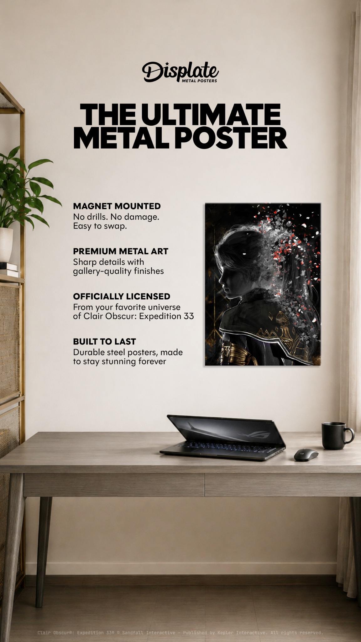 Displate Facebook ad