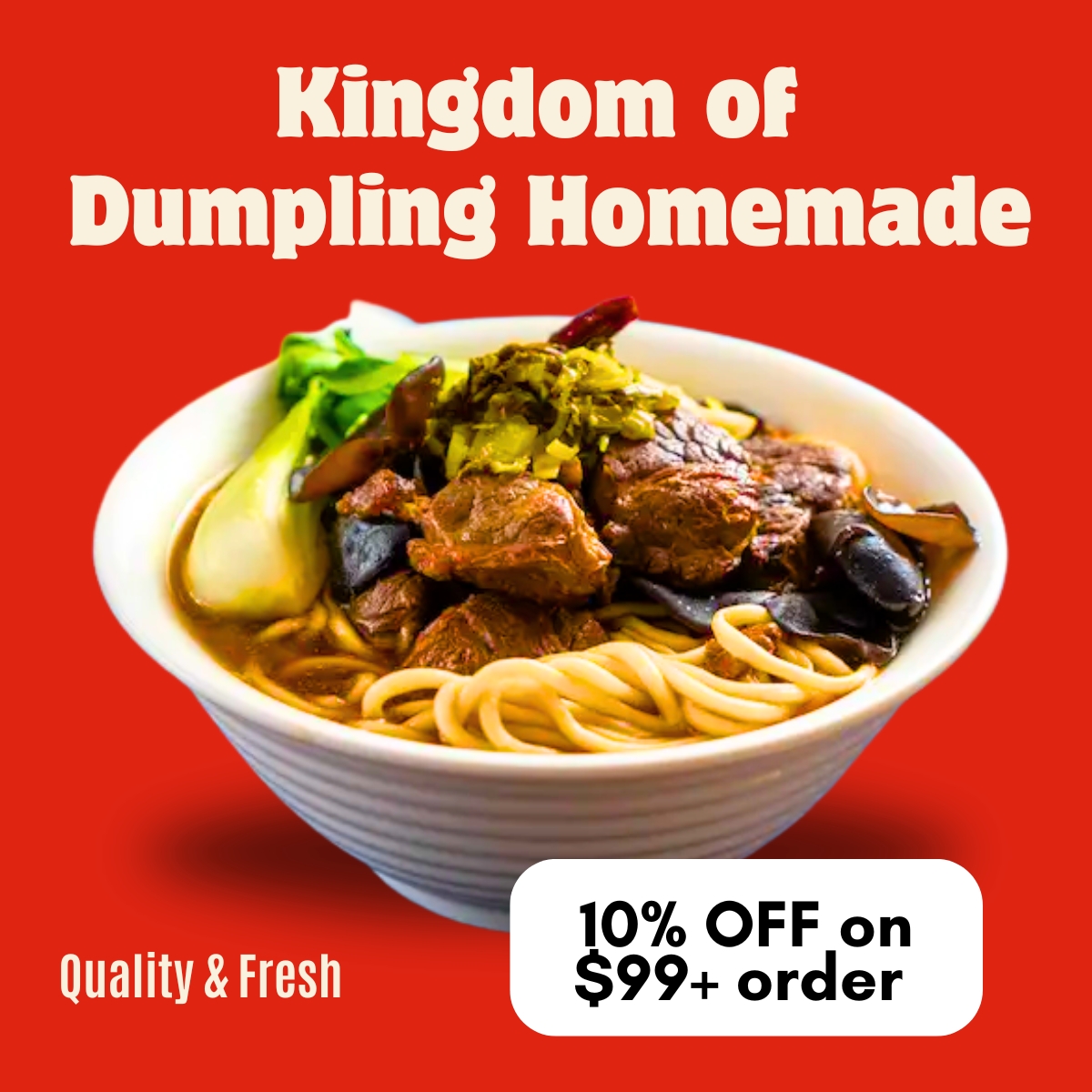 Kingdom of Dumpling Homemade-Asian American Foods SF Facebook ad