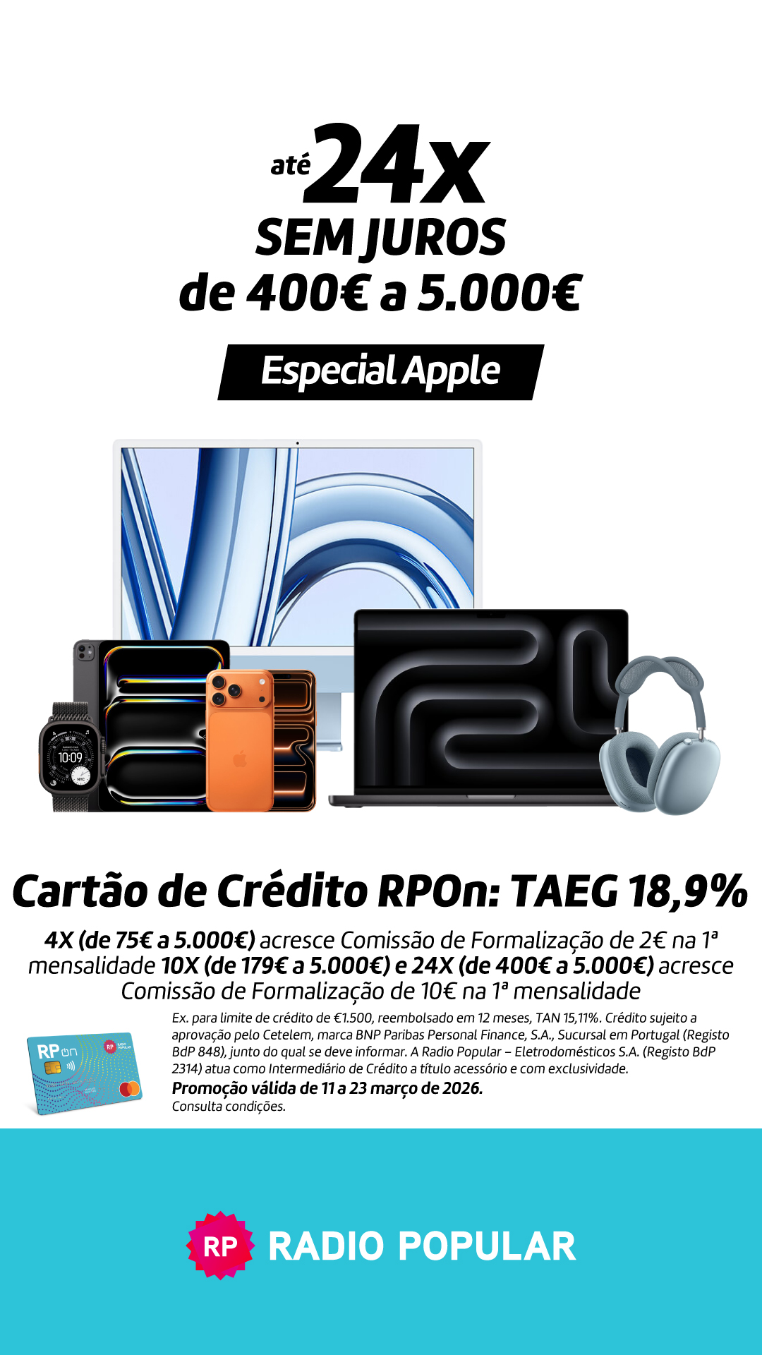 Radio Popular Facebook ad from Mar 16, 2026