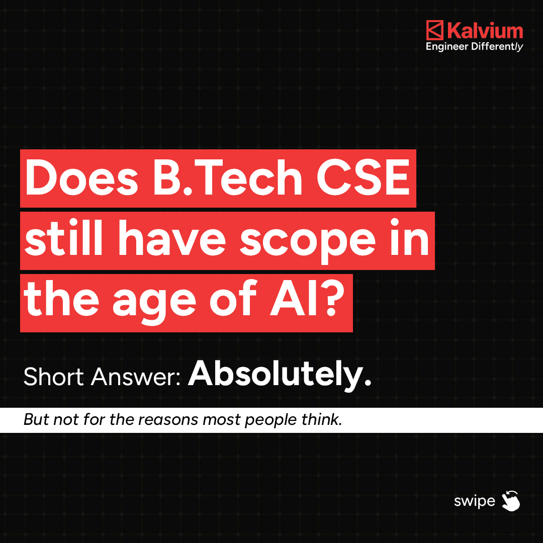 Kalvium Facebook ad: AI is changing CSE, but not in the…