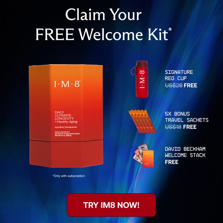 IM8 Facebook ad: Longevity Starts at the Cellular Level