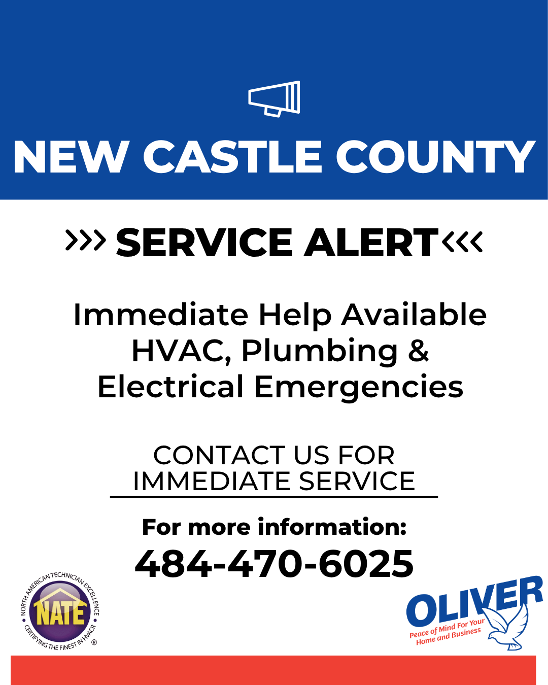 Oliver Heating, Cooling, Plumbing and Electrical Facebook ad