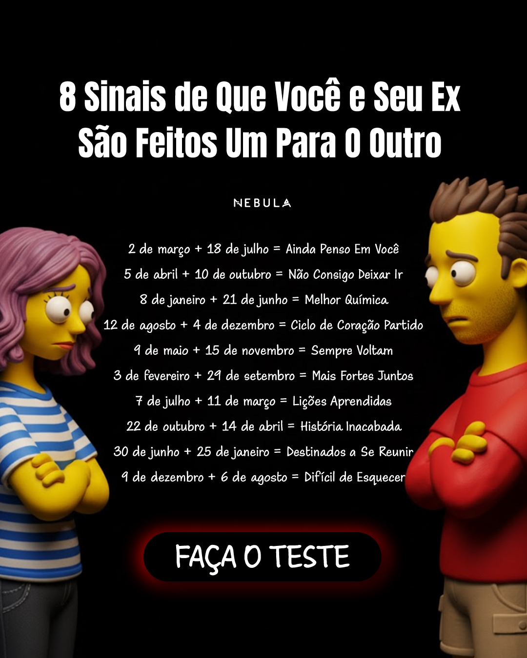 Nebula: Does my ex returns? Facebook ad
