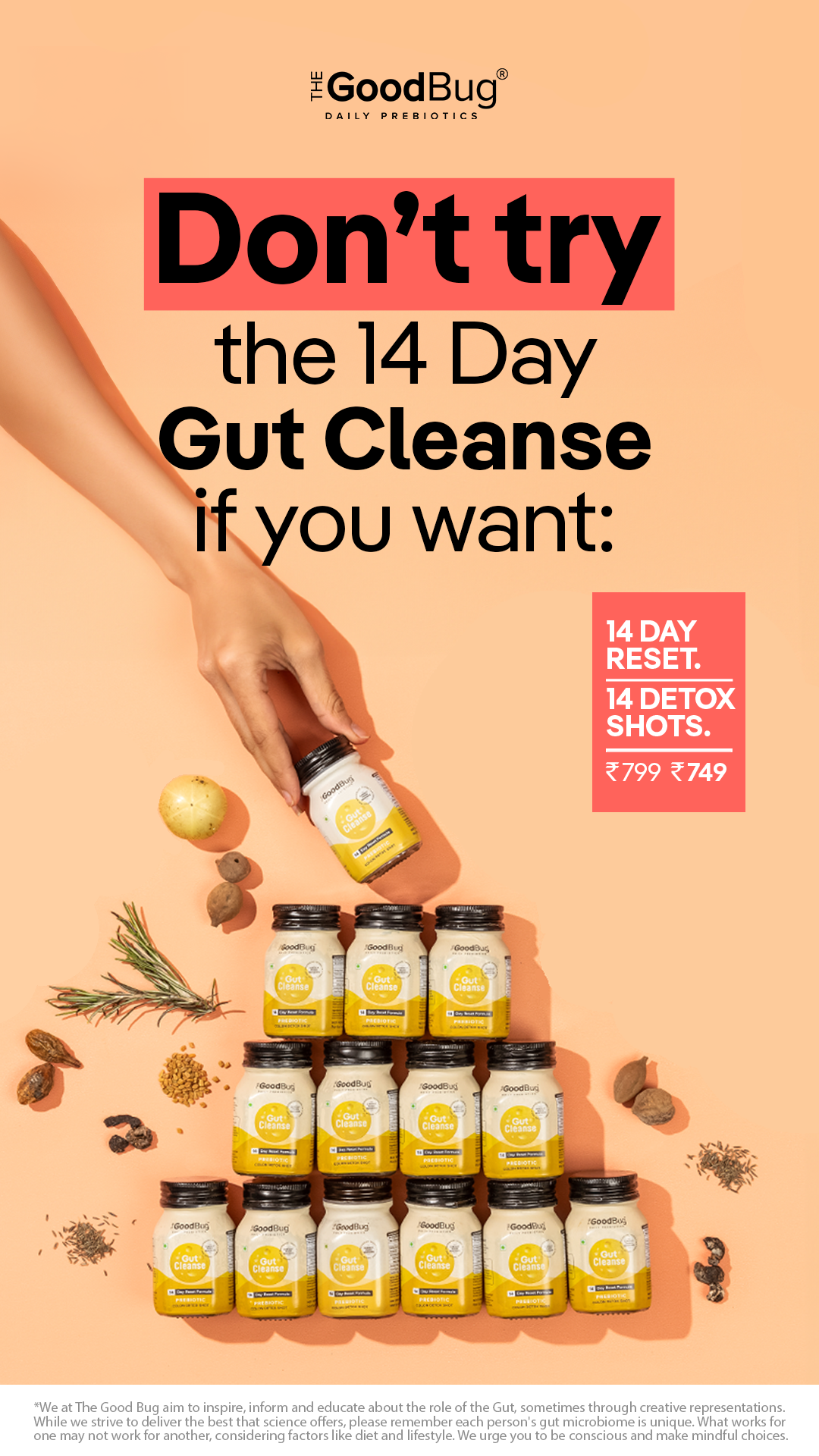 Gut cleanse by The Good Bug Facebook ad