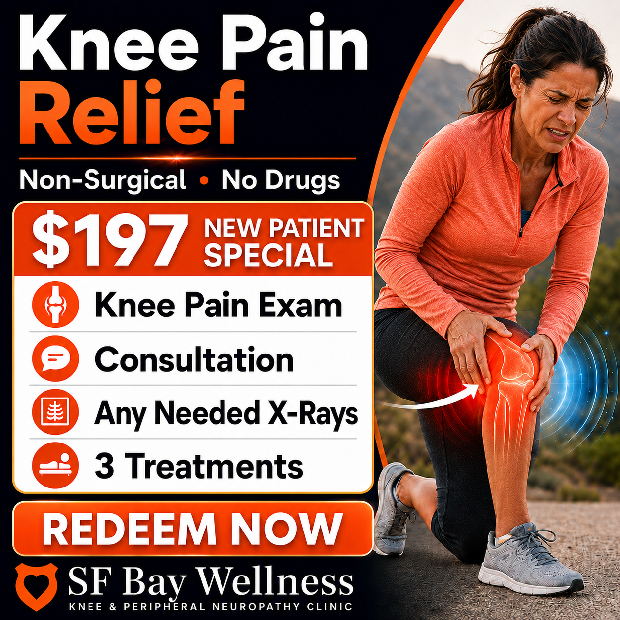 Non-Surgical Joint Restoration Facebook ad: Before Knee Surgery, Read This