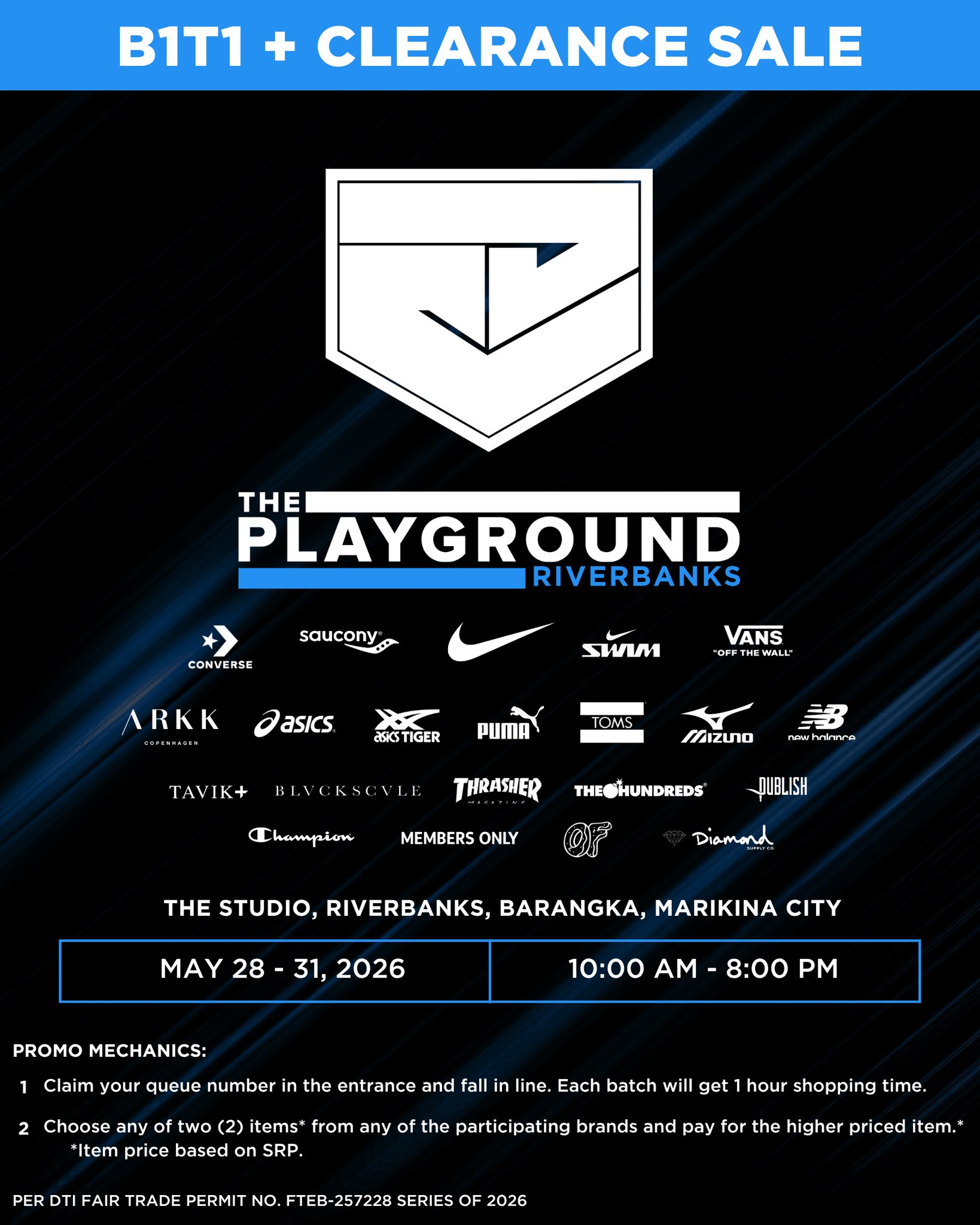 The Playground Premium Outlet Facebook ad